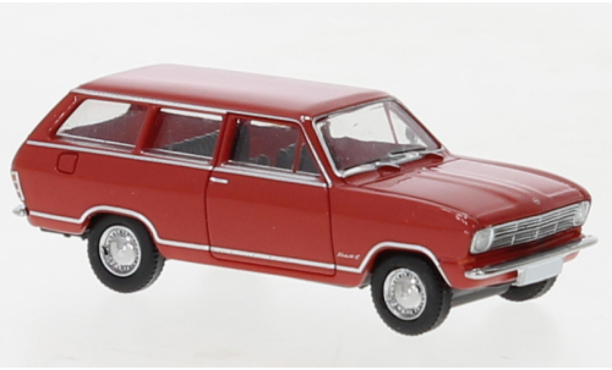 Opel Kadett 1/87 Brekina B Caravan rood 1965 modelauto