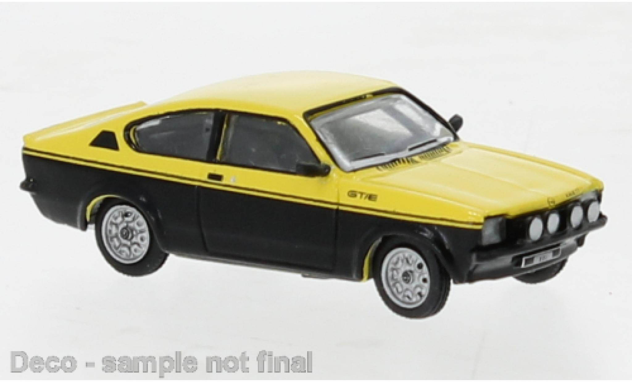 Opel Kadett 1/87 Brekina C GT/E geel clair/zwart 1974 modelauto