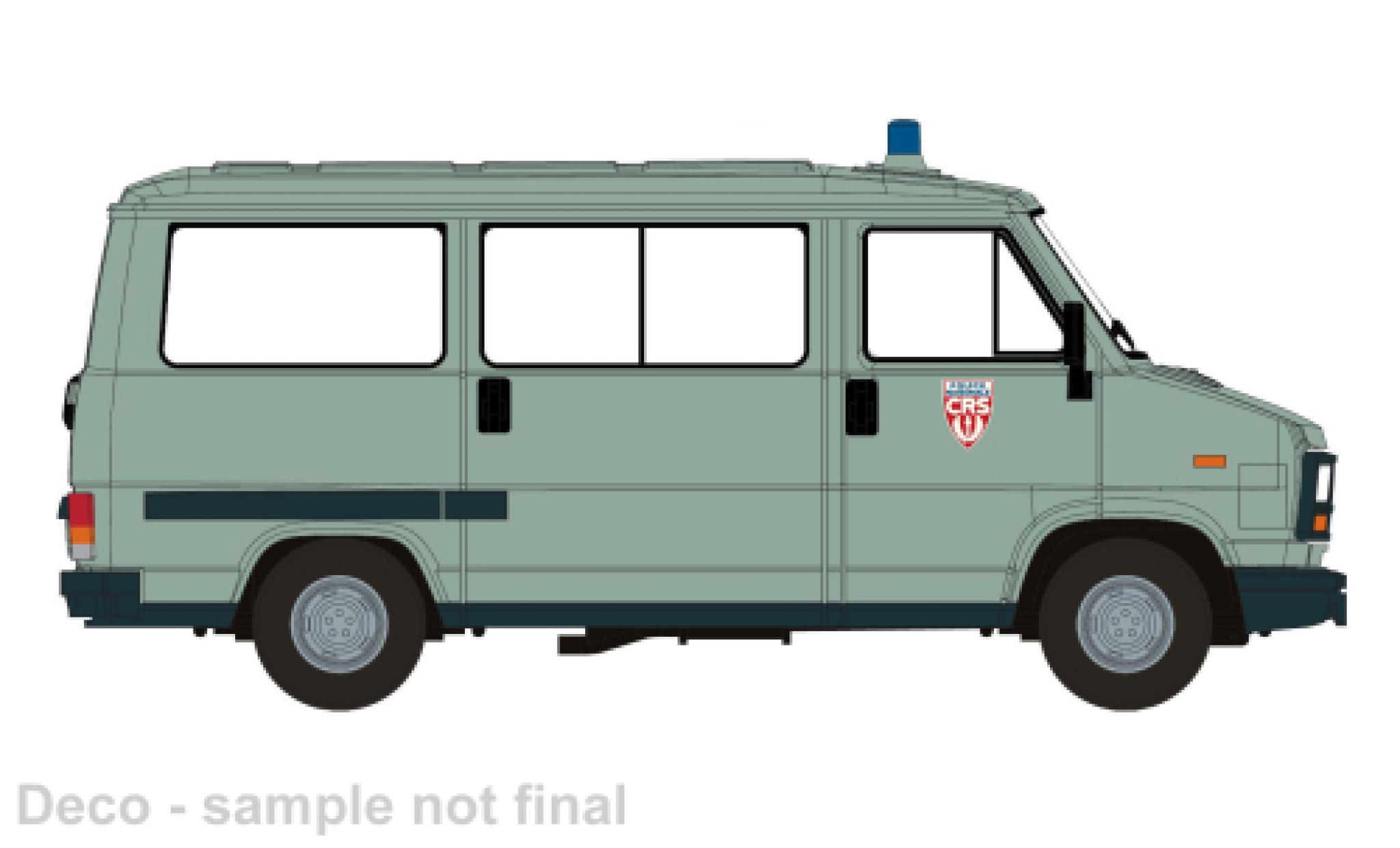 Peugeot J5 1/87 Brekina Bus Politie CRS 1982 modelauto
