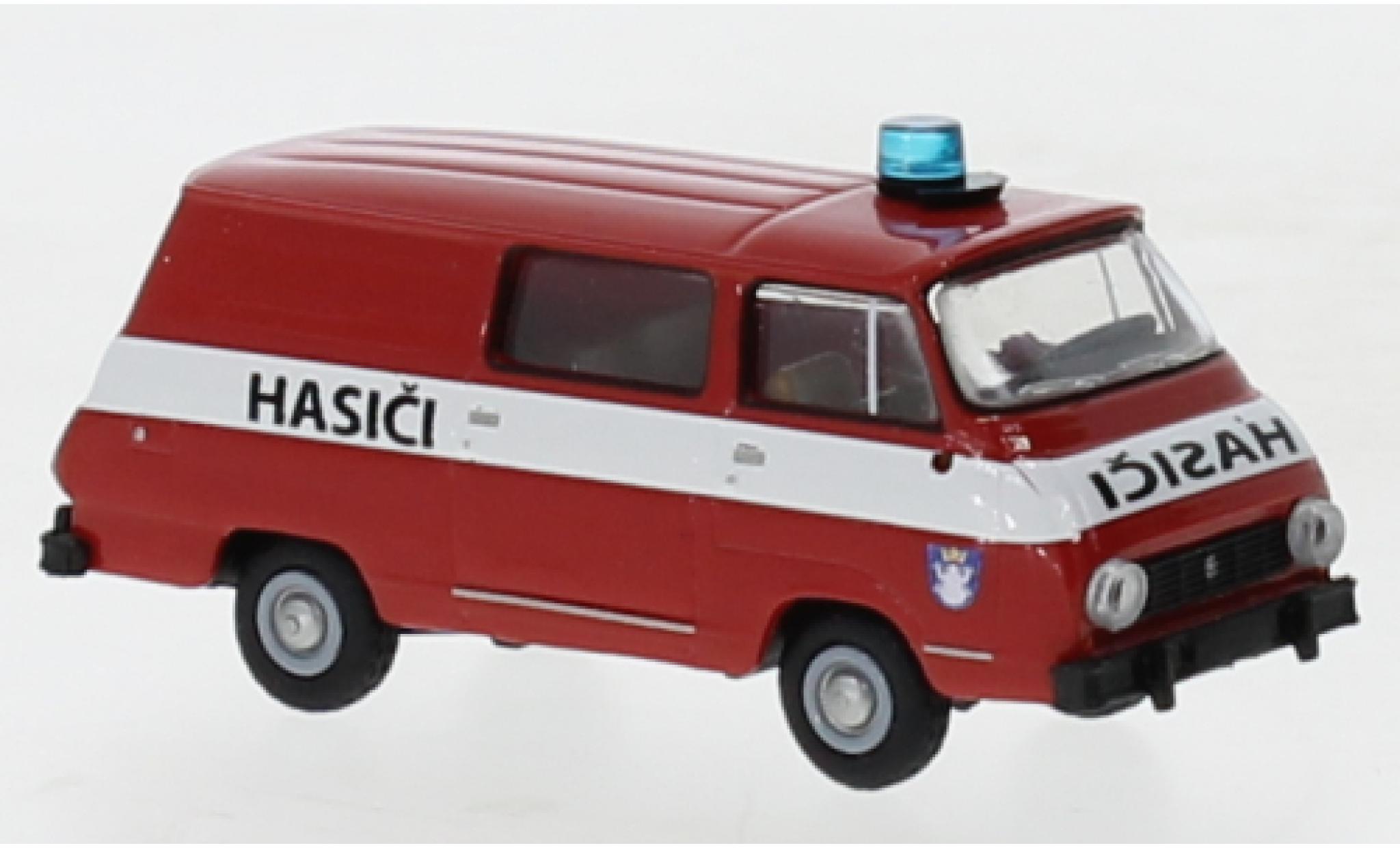 Skoda 1203 1/87 Brekina demi bus Hasici Bohutin 1969 modelauto
