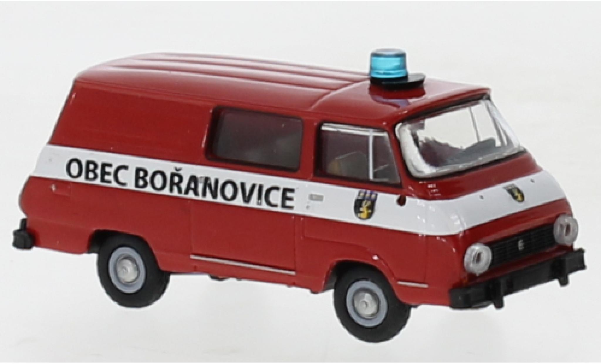 Skoda 1203 1/87 Brekina demi bus Obec Boranovice 1969 modelauto
