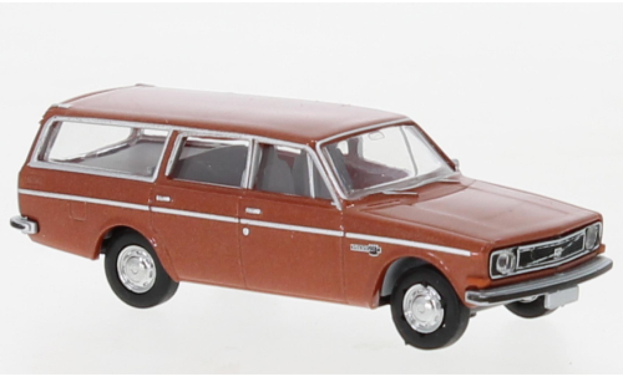 Volvo 145 1/87 Brekina camionnette metallic oranje 1971 modelauto
