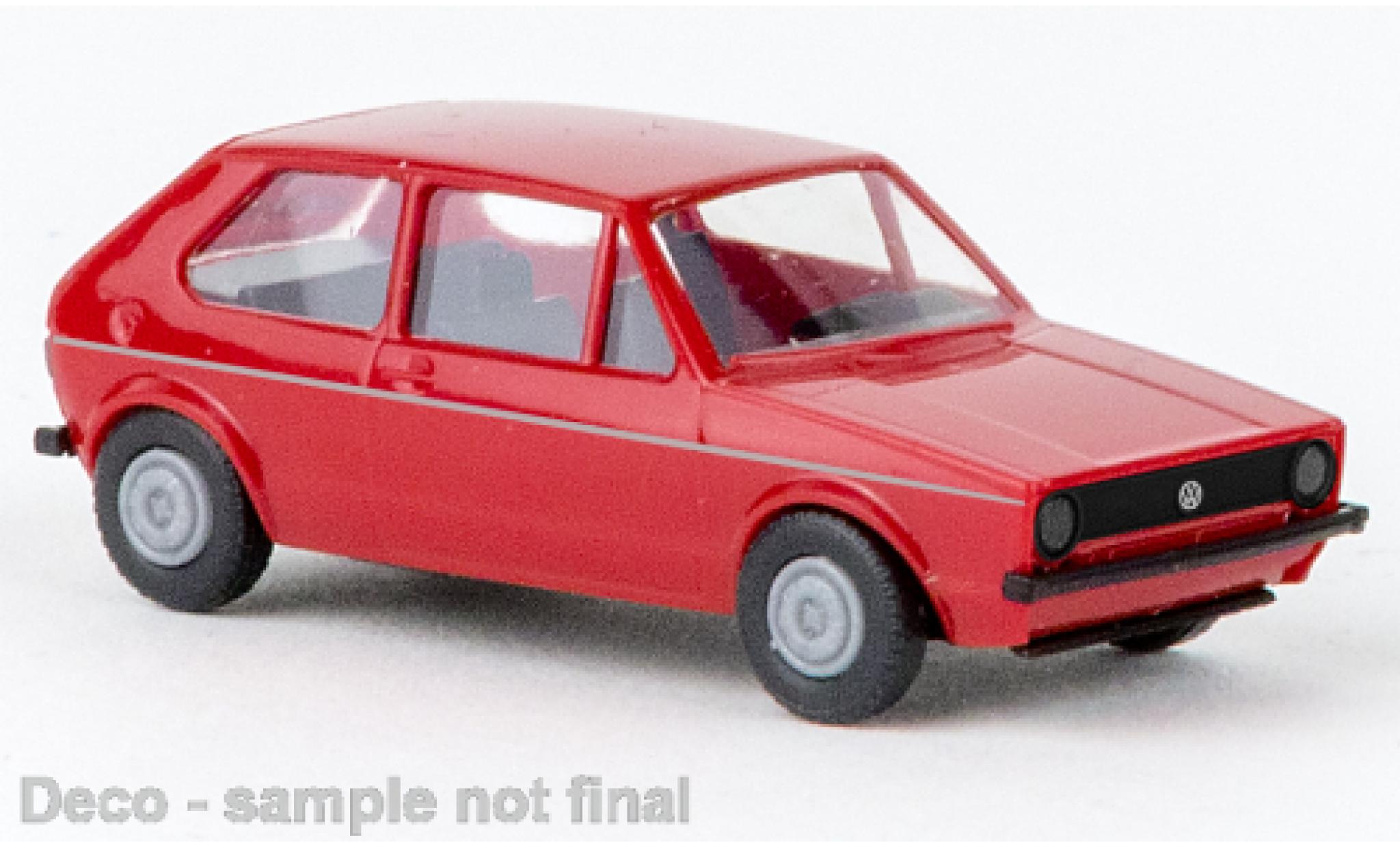 Volkswagen Golf 1/87 Brekina I rood 1974 modelauto