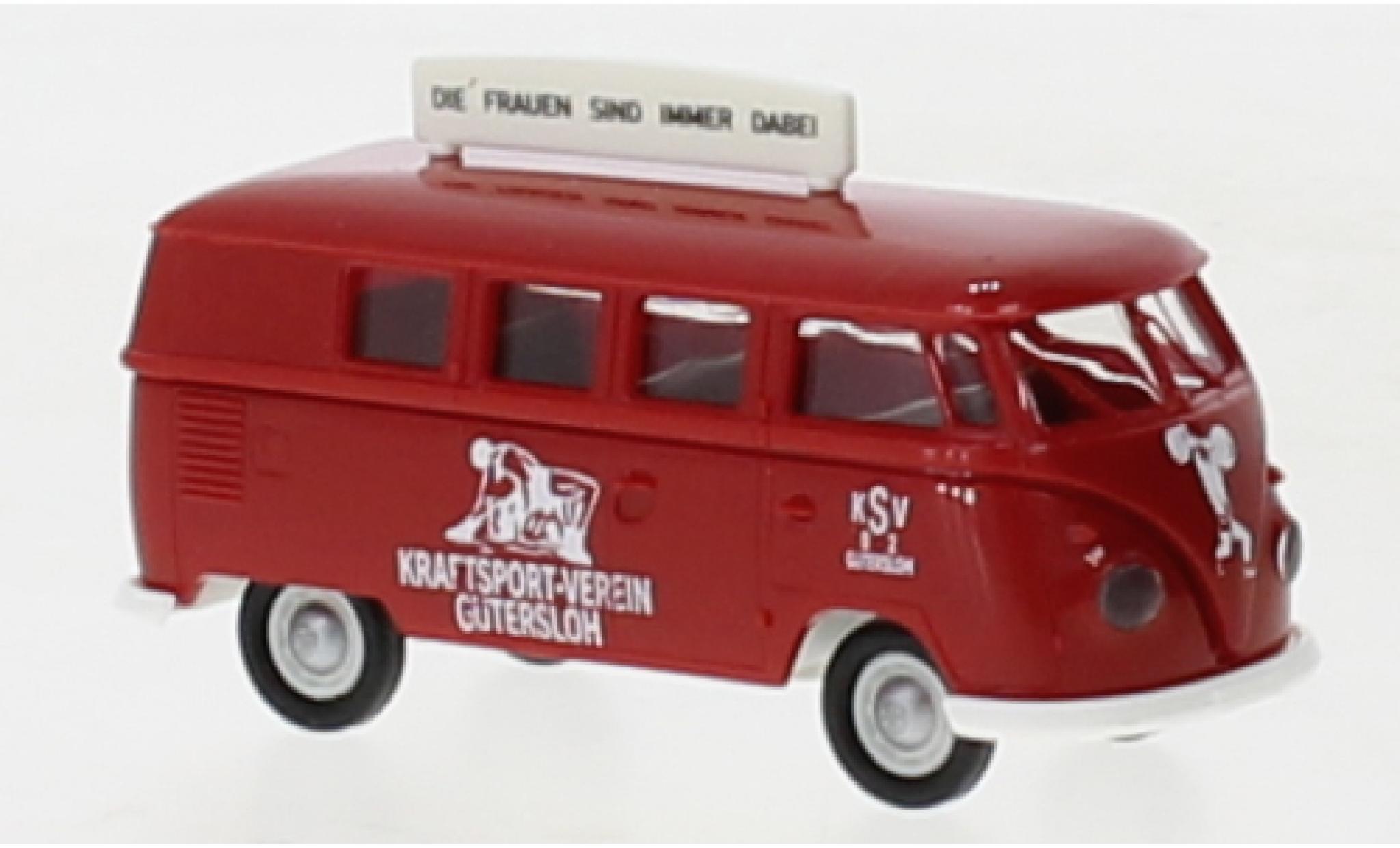 Volkswagen T1 1/87 Brekina b camionnette KSV G&uuml;tersloh 1960 modelauto