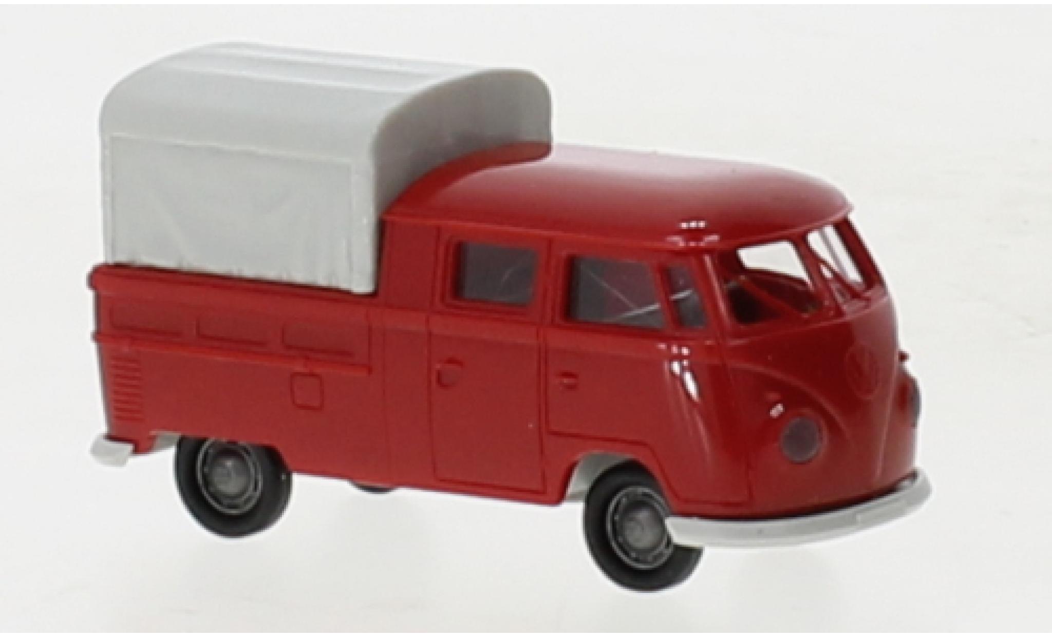 Volkswagen T1 1/87 Brekina b Doka rood 1960 modelauto