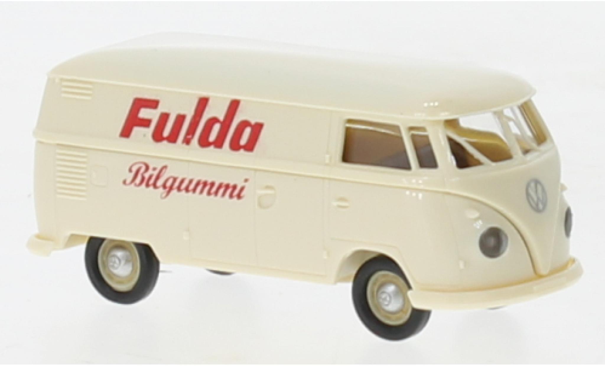 Volkswagen T1 1/87 Brekina b bestelwagen Fulda Bilgummi 1960 modelauto