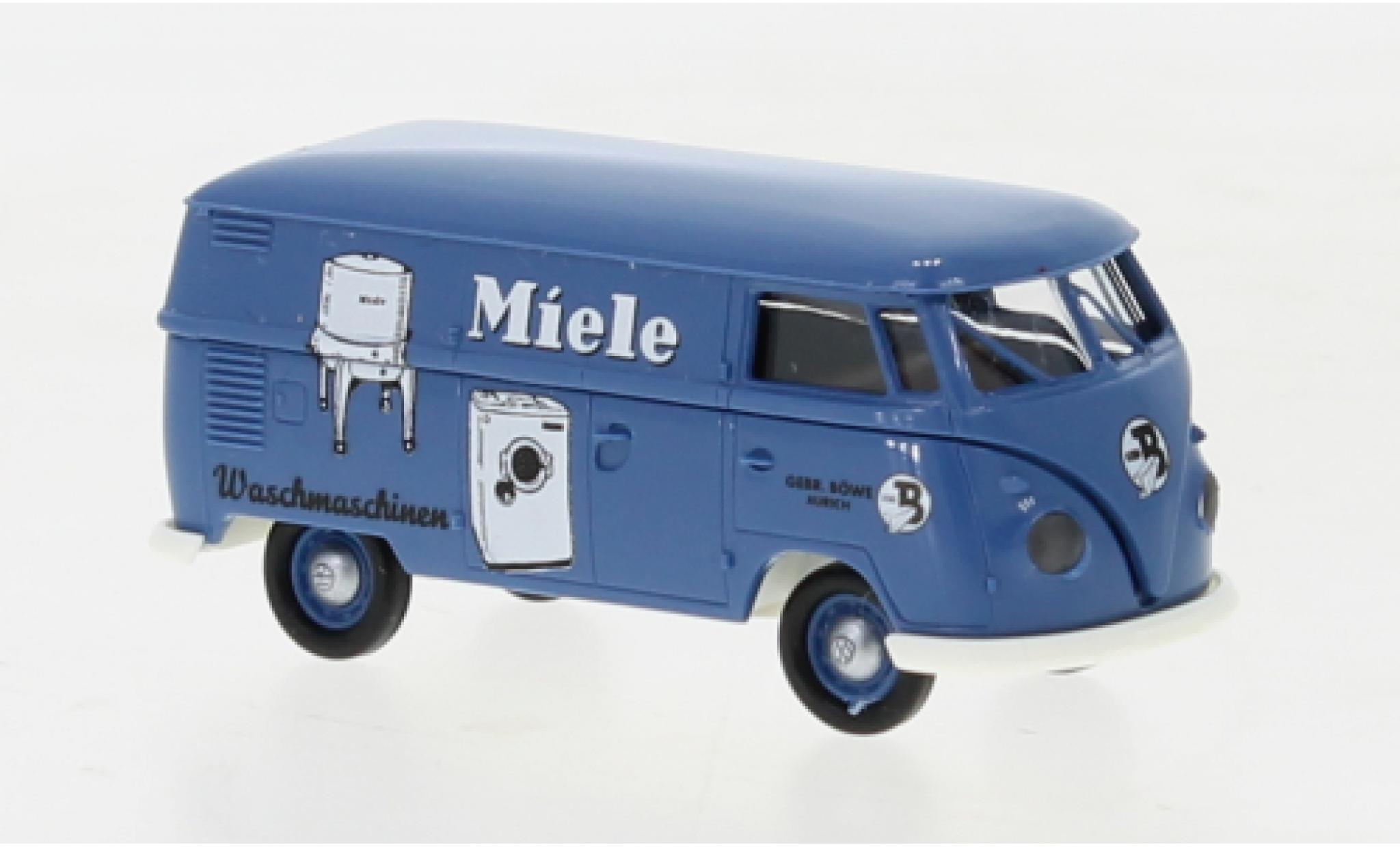 Volkswagen T1 1/87 Brekina b bestelwagen Gebr. B&ouml;we - Miele 1960 modelauto