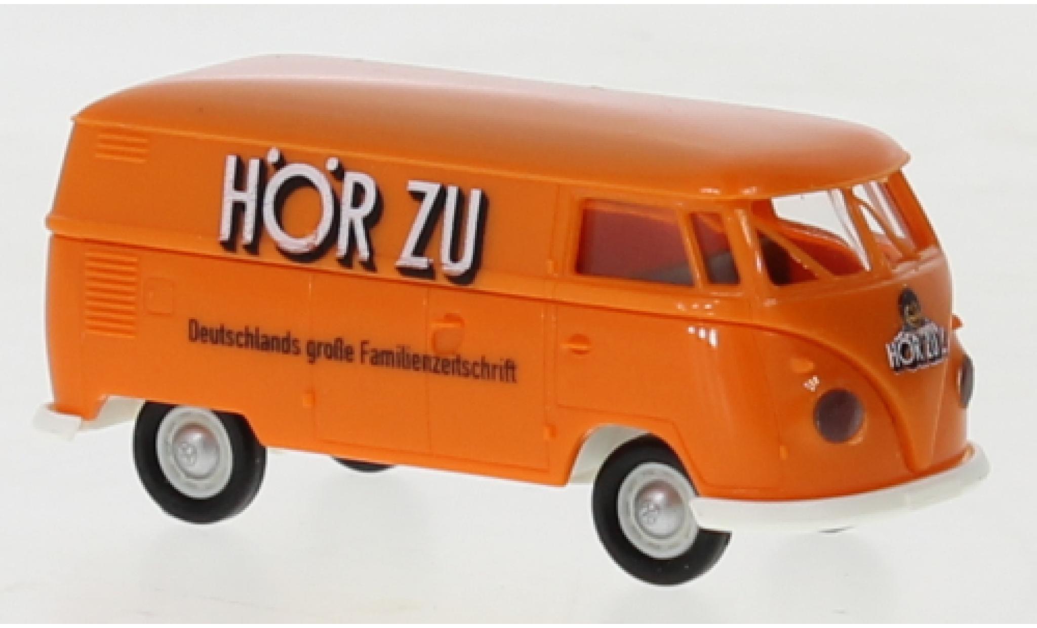 Volkswagen T1 1/87 Brekina b bestelwagen H&ouml;rZu oranje H&ouml;rzu 1960 modelauto