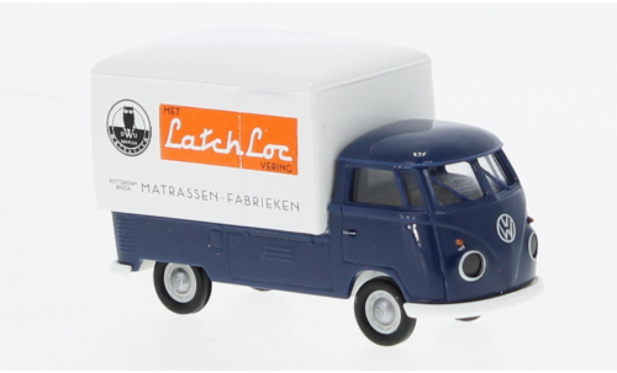 Volkswagen T1 1/87 Brekina b Gro&szlig;raum-wagon conteneur DWU Matrassen 1960 modelauto