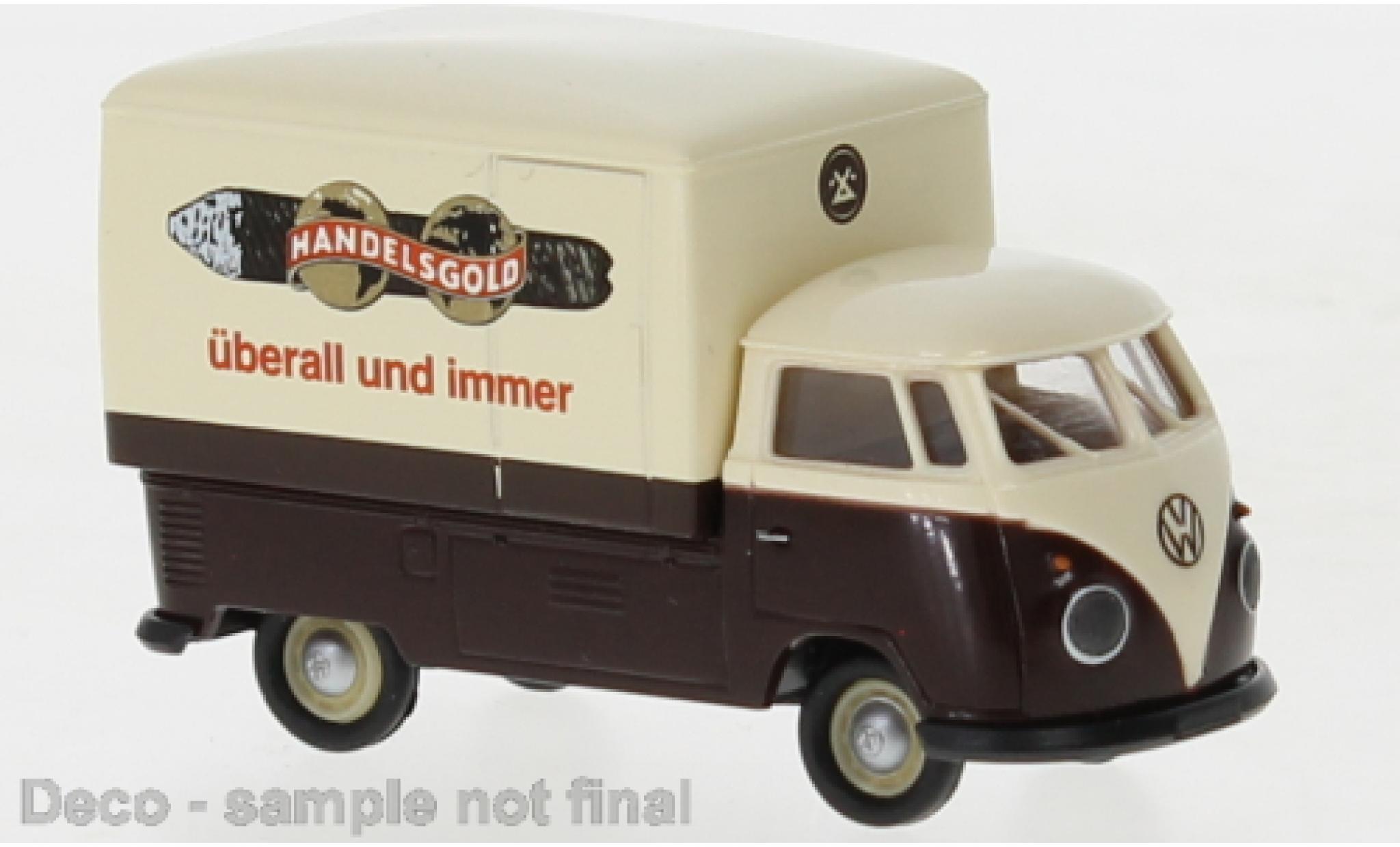 Volkswagen T1 1/87 Brekina b Gro&szlig;raum-wagon conteneur grossiste d'or grossiste d'or 1960 modelauto
