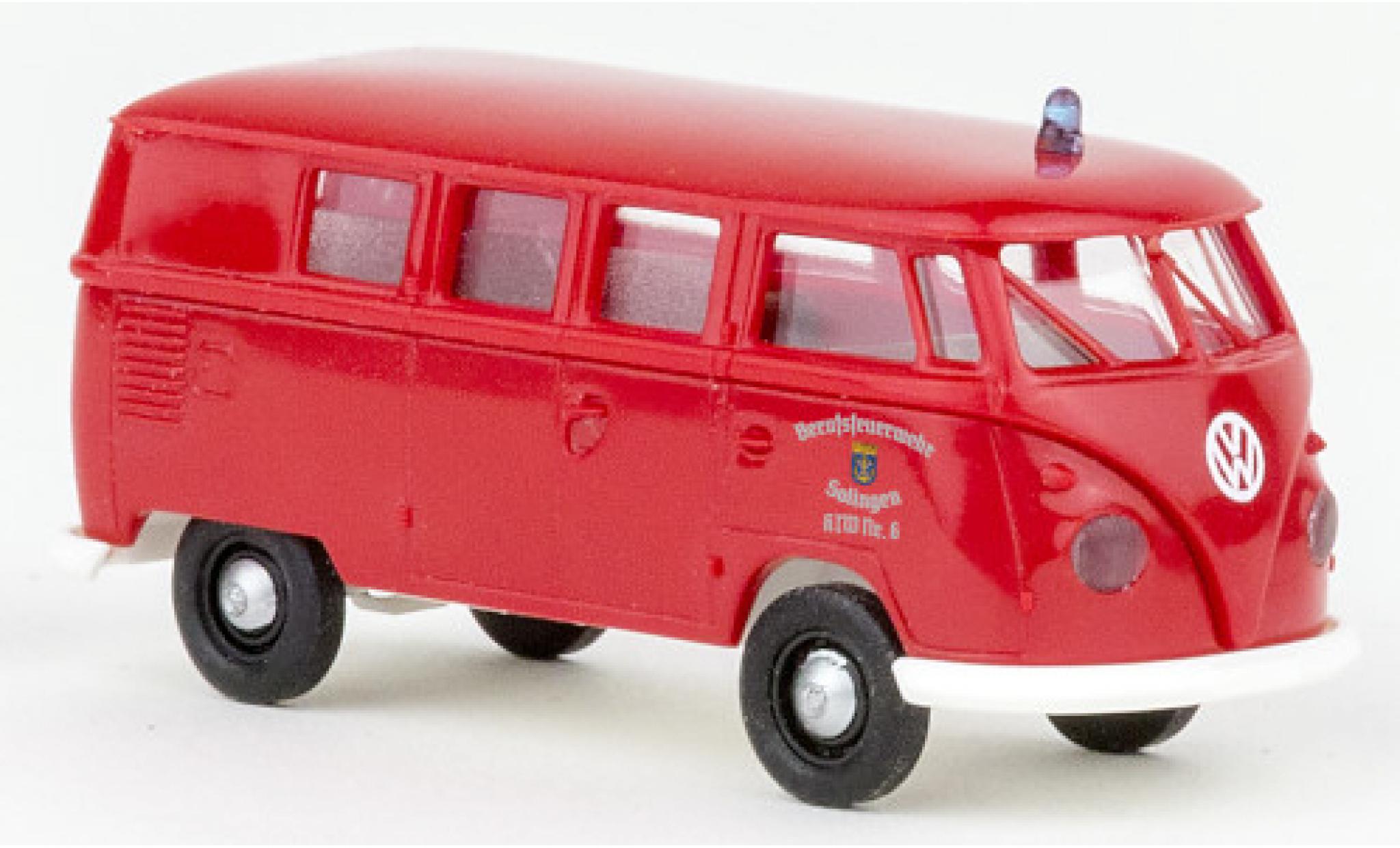 Volkswagen T1 1/87 Brekina b KTW brandweer Solingen 1960 modelauto