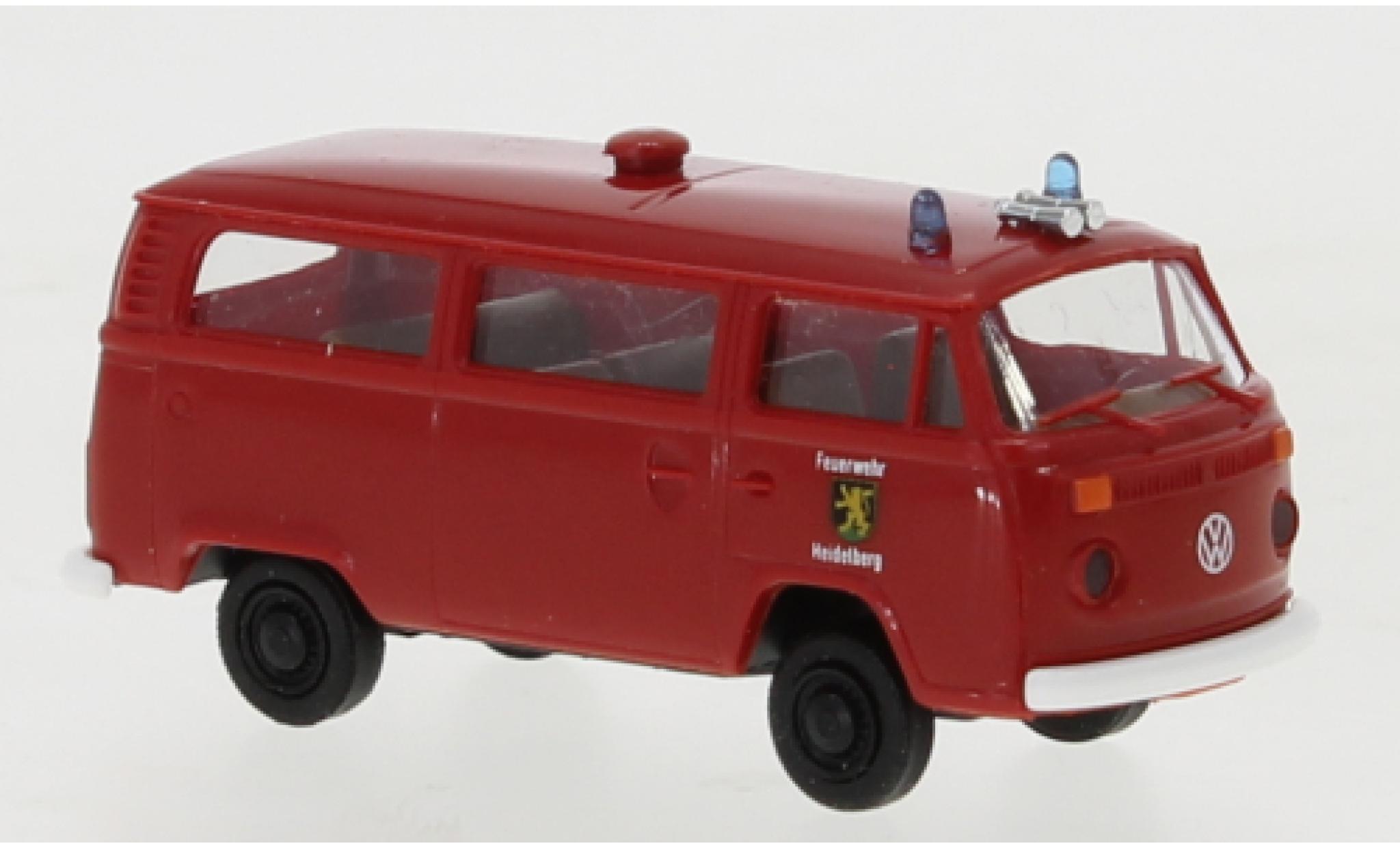 Volkswagen T2 1/87 Brekina camionnette brandweer Heidelberg 1972 modelauto