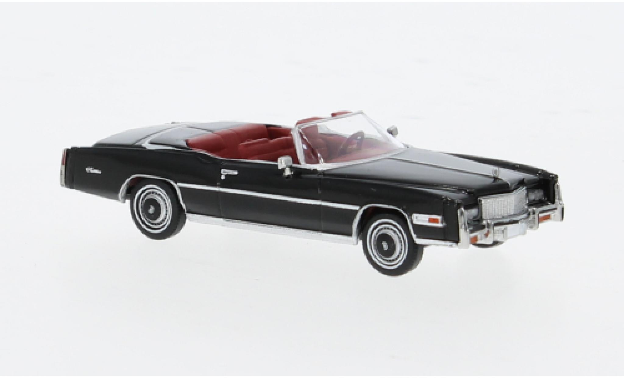 Cadillac Eldorado 1/87 Brekina Cabriolet zwart 1976 1:87 modelauto