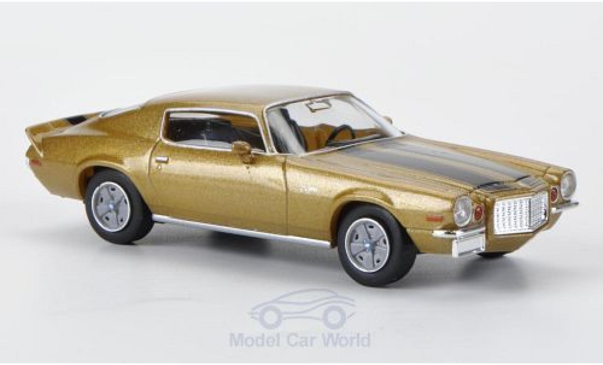 Chevrolet Camaro 1/87 Brekina Z 28 gold mit zwarten Streifen modelauto