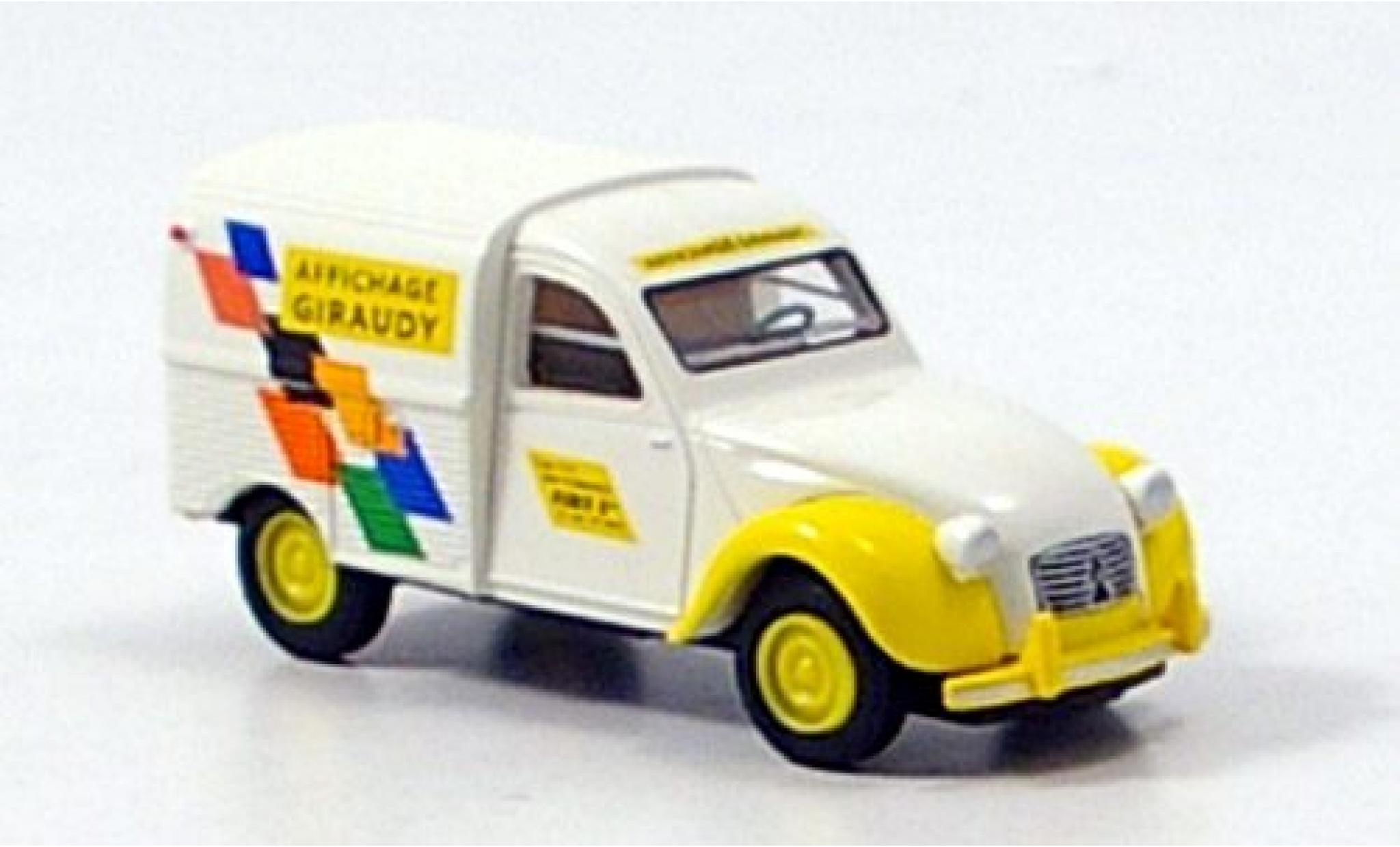Citroen 2CV 1/87 Brekina Kasten Giraudy modelauto