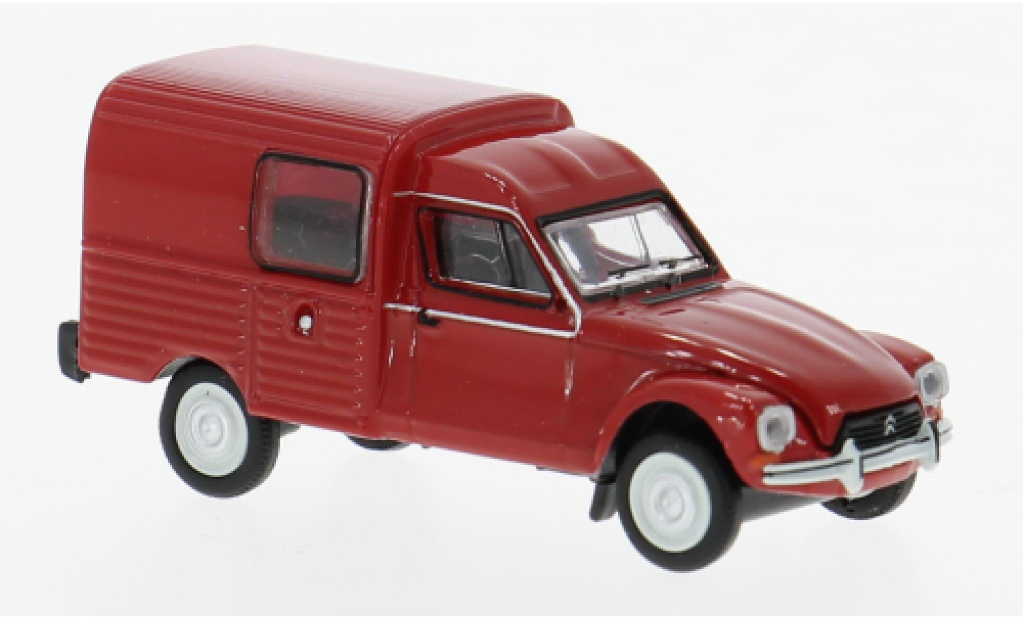 Citroen Acadiane 1/87 Brekina rood 1976 1:87 modelauto
