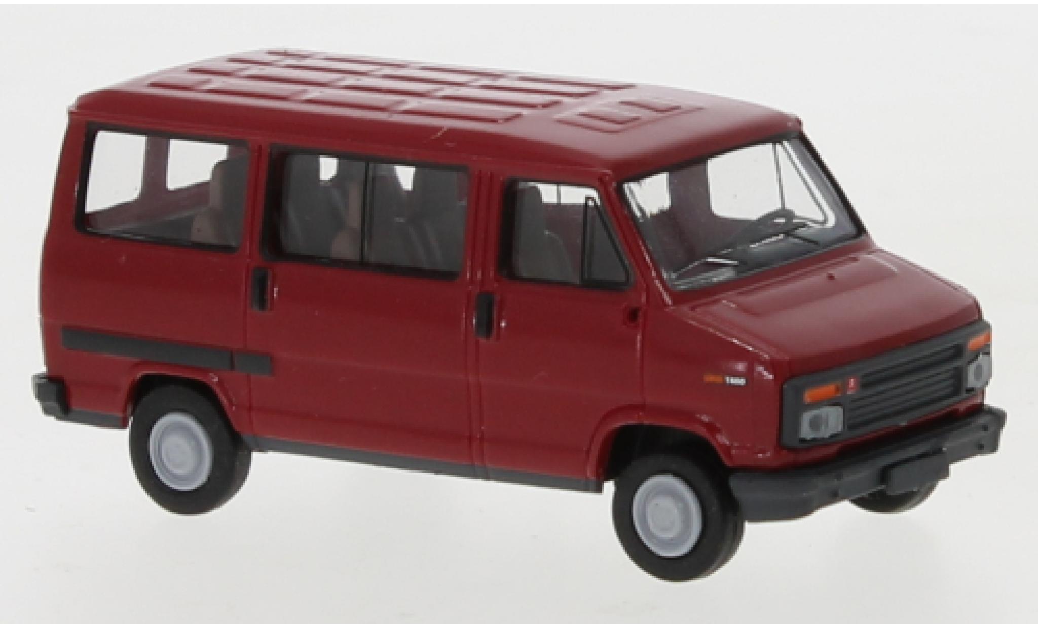 Citroen C2 1/87 Brekina 5 Bus rood 1982 modelauto
