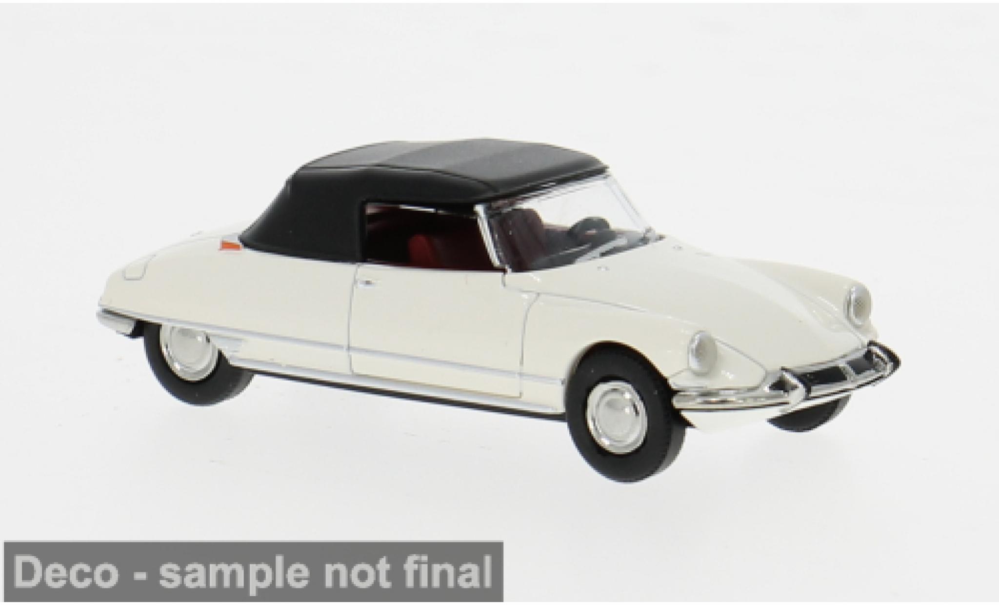 Citroen DS 1/87 Brekina 19 Cabriolet wit 1963 1:87 modelauto