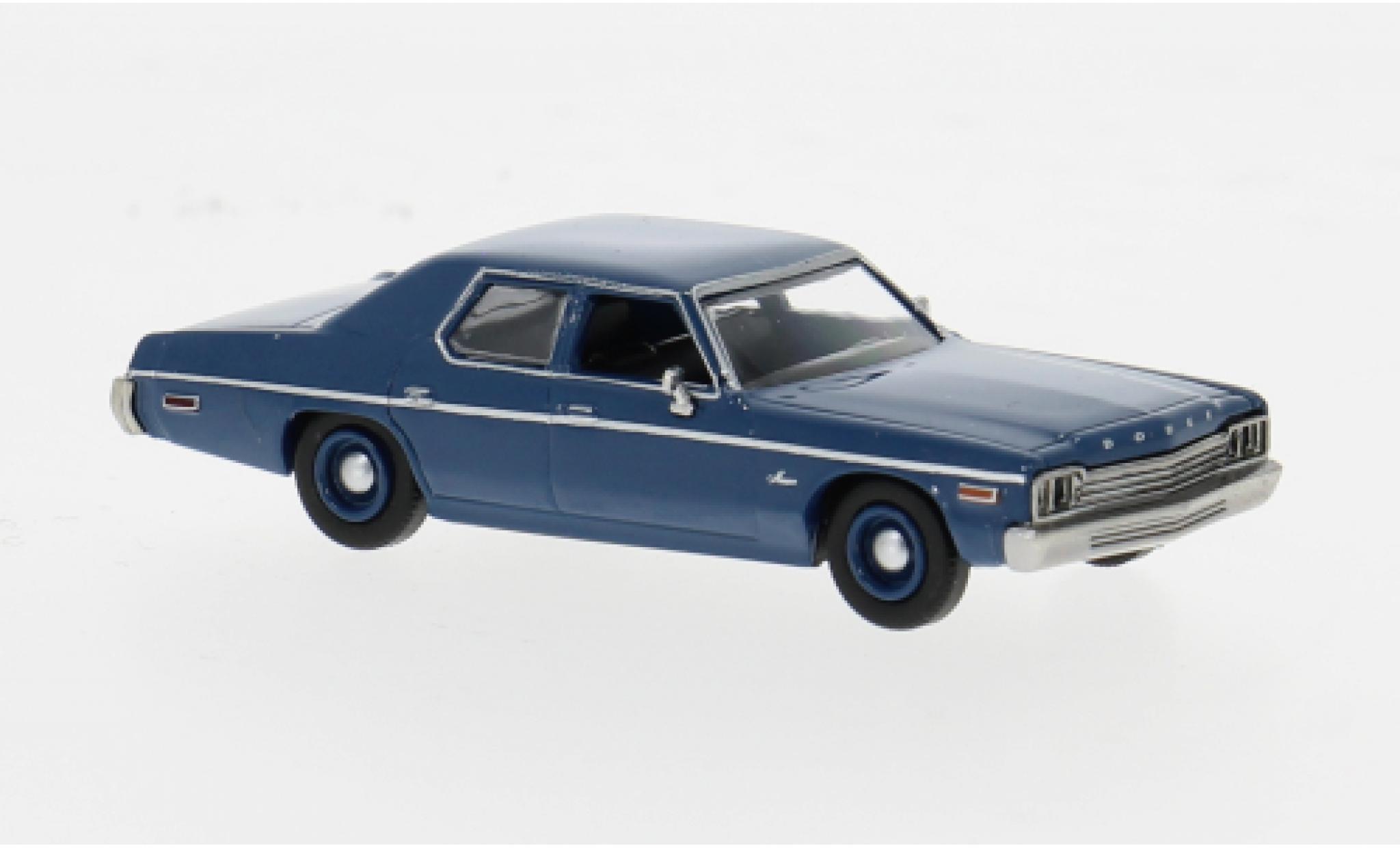 Dodge Monaco 1/87 Brekina blauw 1974 1:87 modelauto