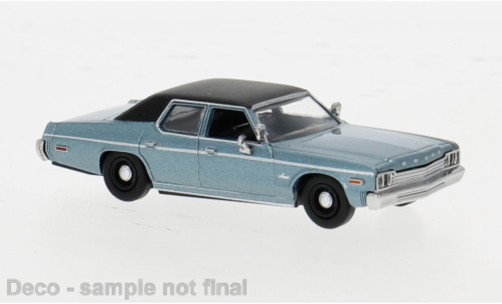Dodge Monaco 1/87 Brekina metallic groen/zwart 1974 1:87 modelauto