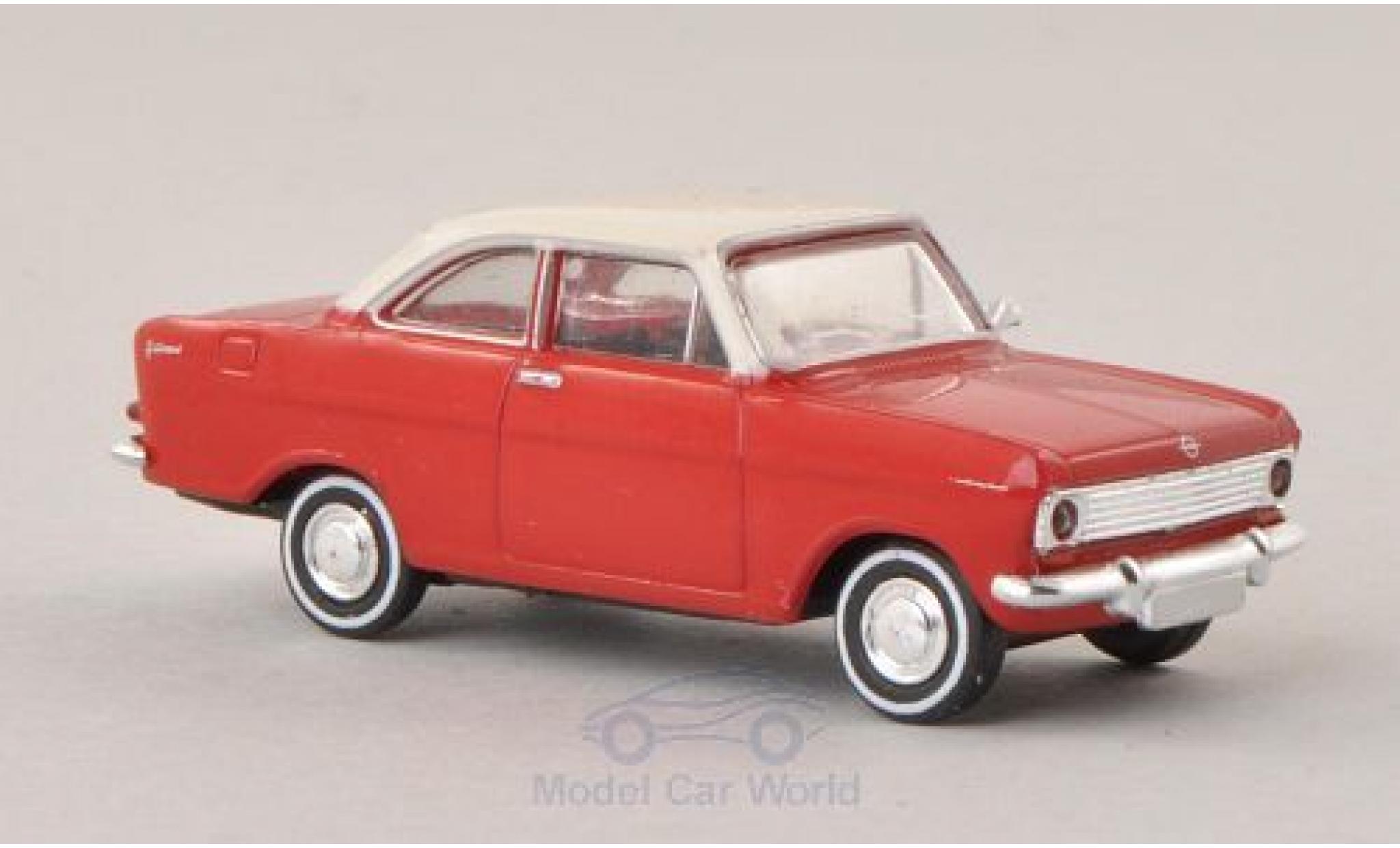 Opel Kadett 1/87 Brekina A Coupe rood/wit modelauto