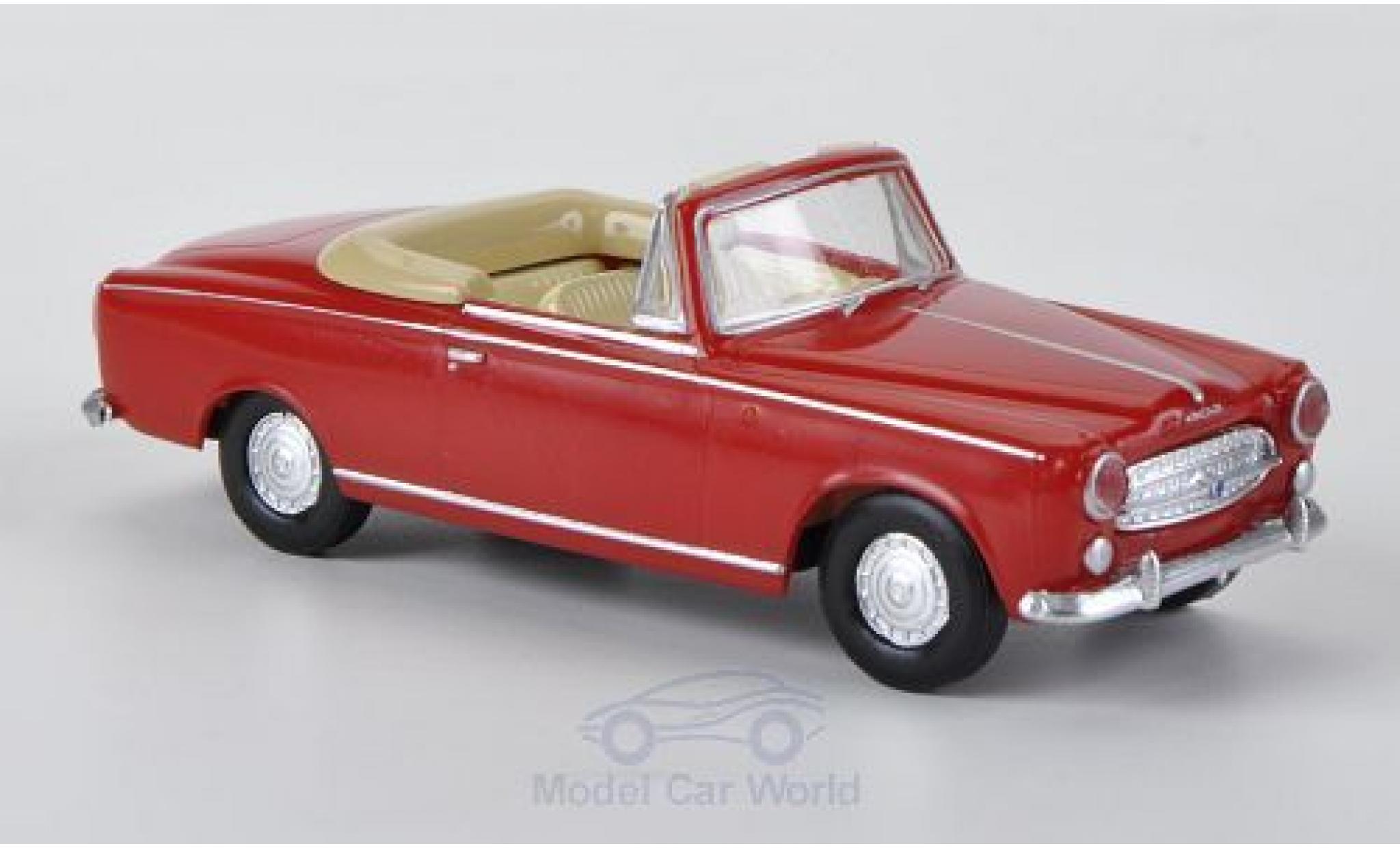 Peugeot 403 1/87 Brekina rood modelauto