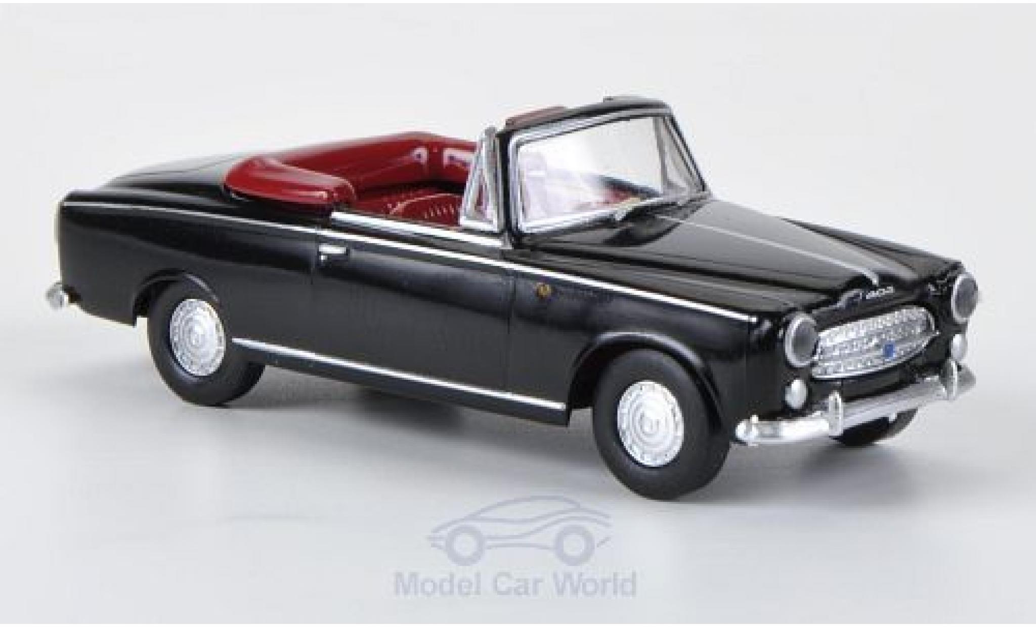 Peugeot 403 1/87 Brekina zwart modelauto
