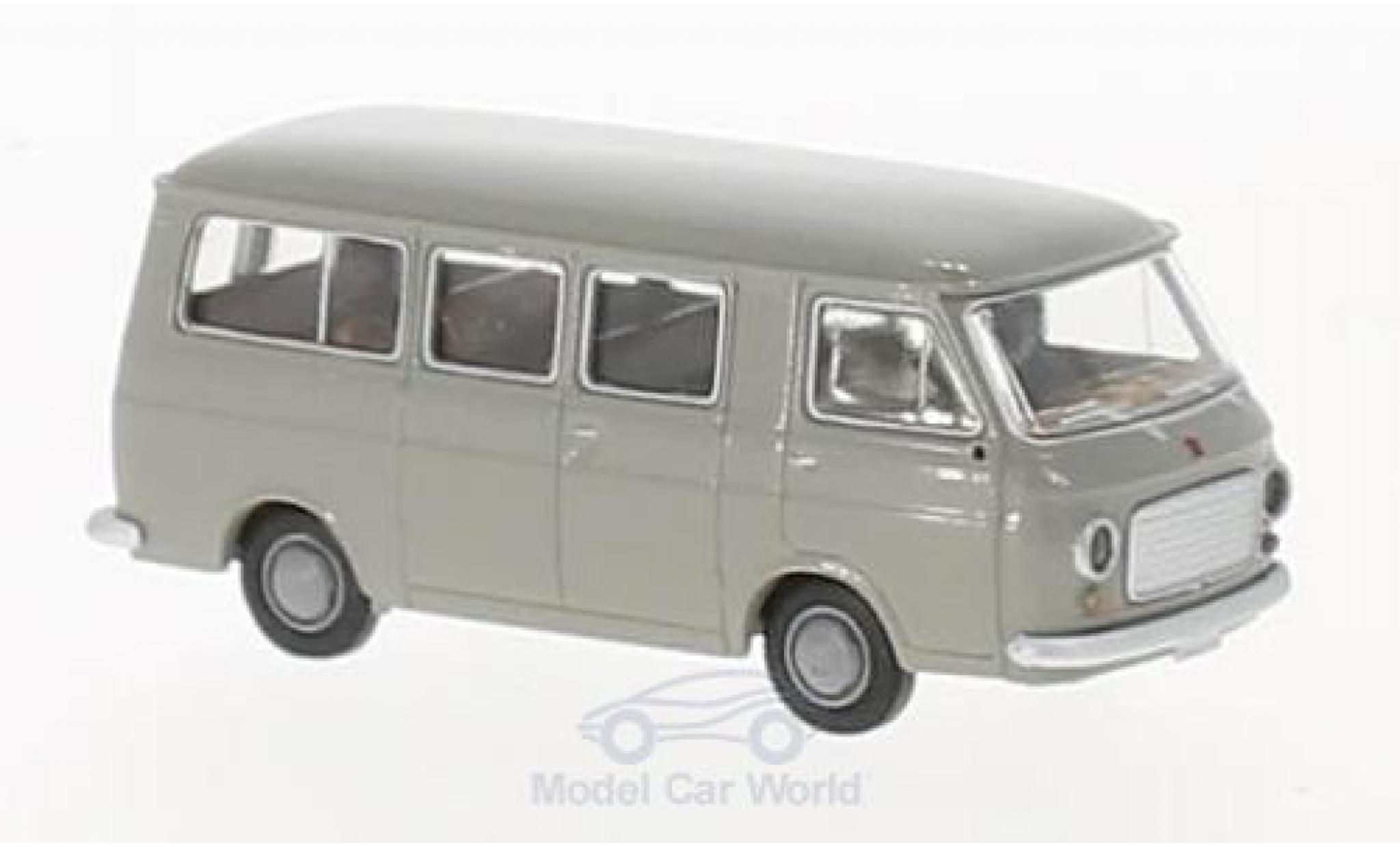 Fiat 238 1/87 Brekina Bus grijs modelauto
