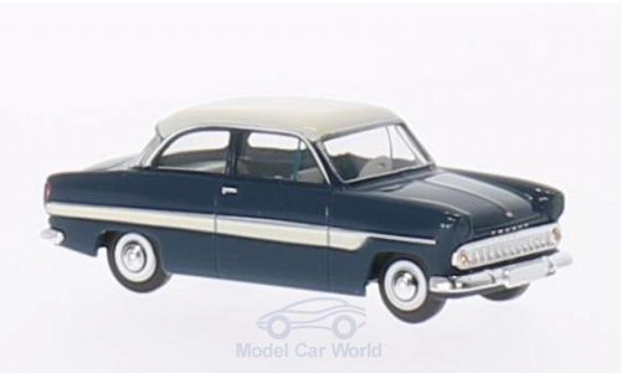 Ford 12M 1/87 Brekina 12m blauw/wit modelauto
