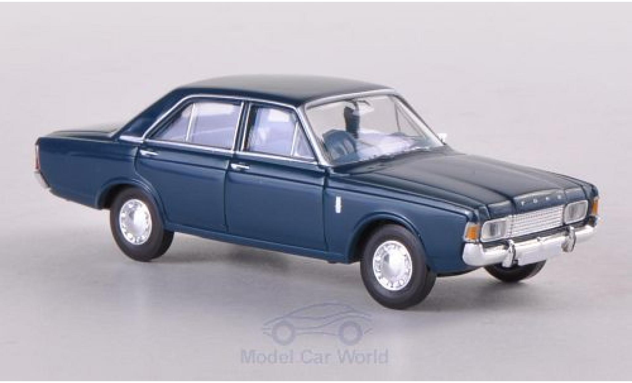Ford 17M 1/87 Brekina 17m (P7b) blauw modelauto