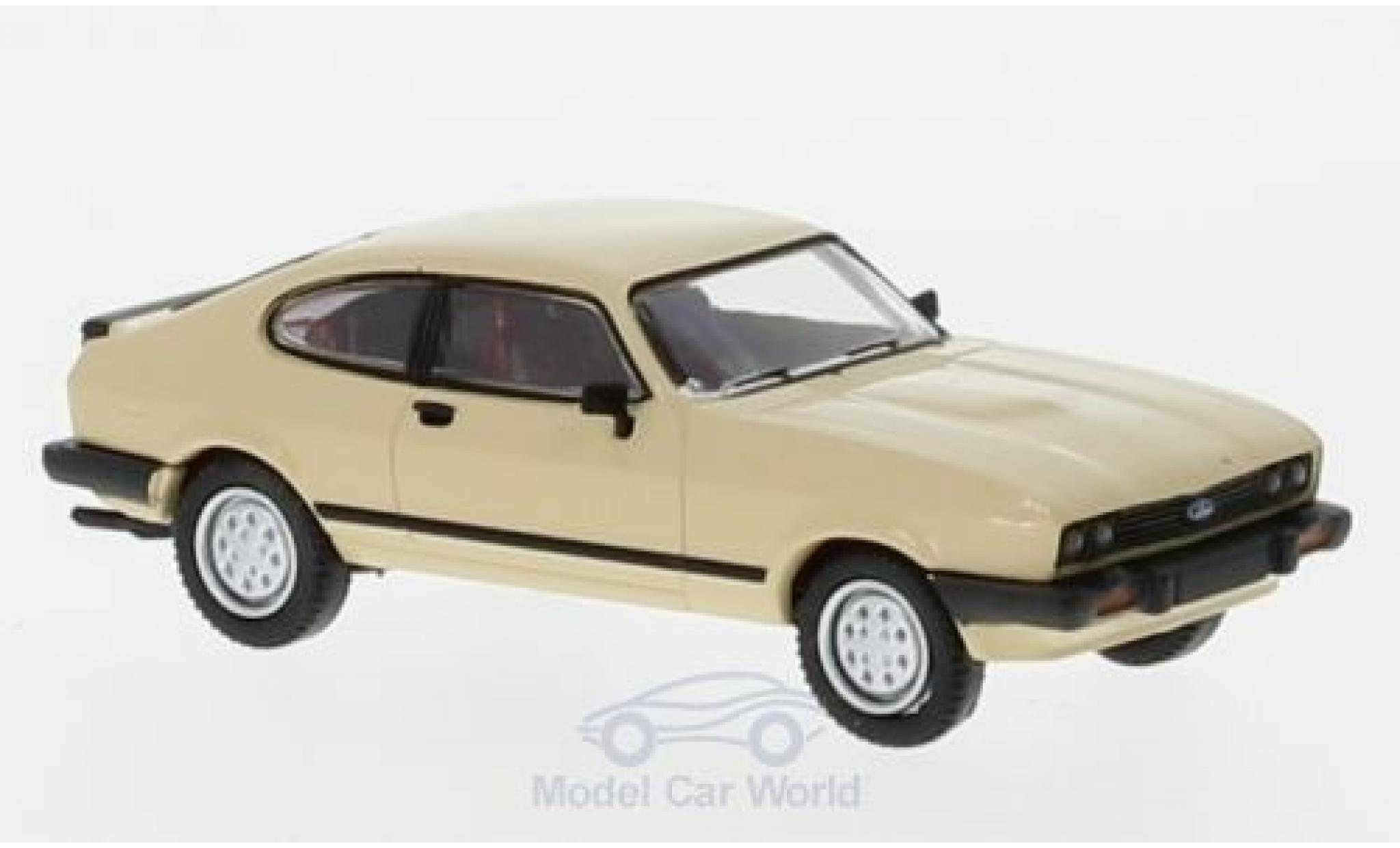 Ford Capri 1/87 Brekina MKIII beige 1981 modelauto