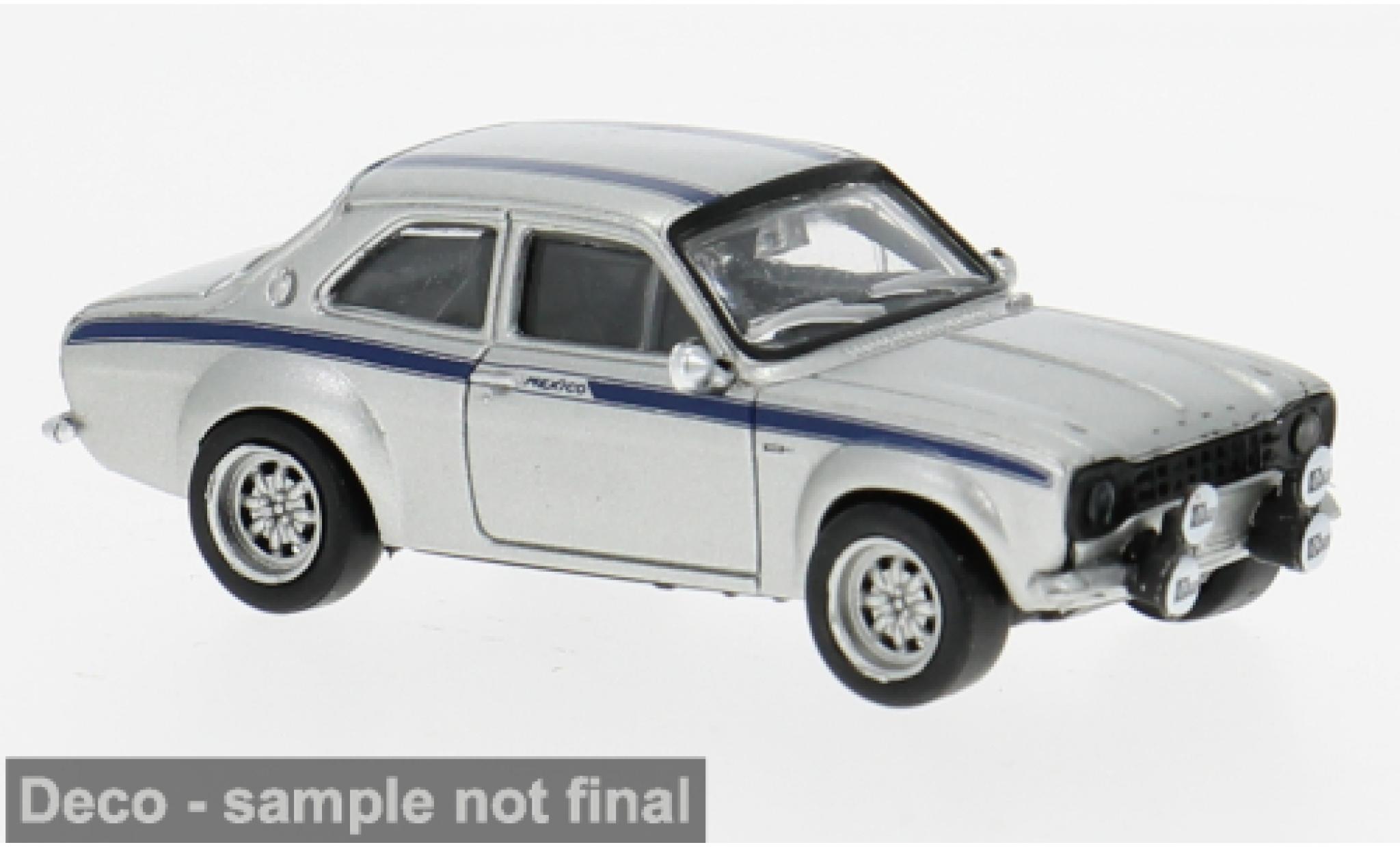 Ford Escort 1/87 Brekina RS 1800 MKI grijs 1969 Mexico 1:87 modelauto