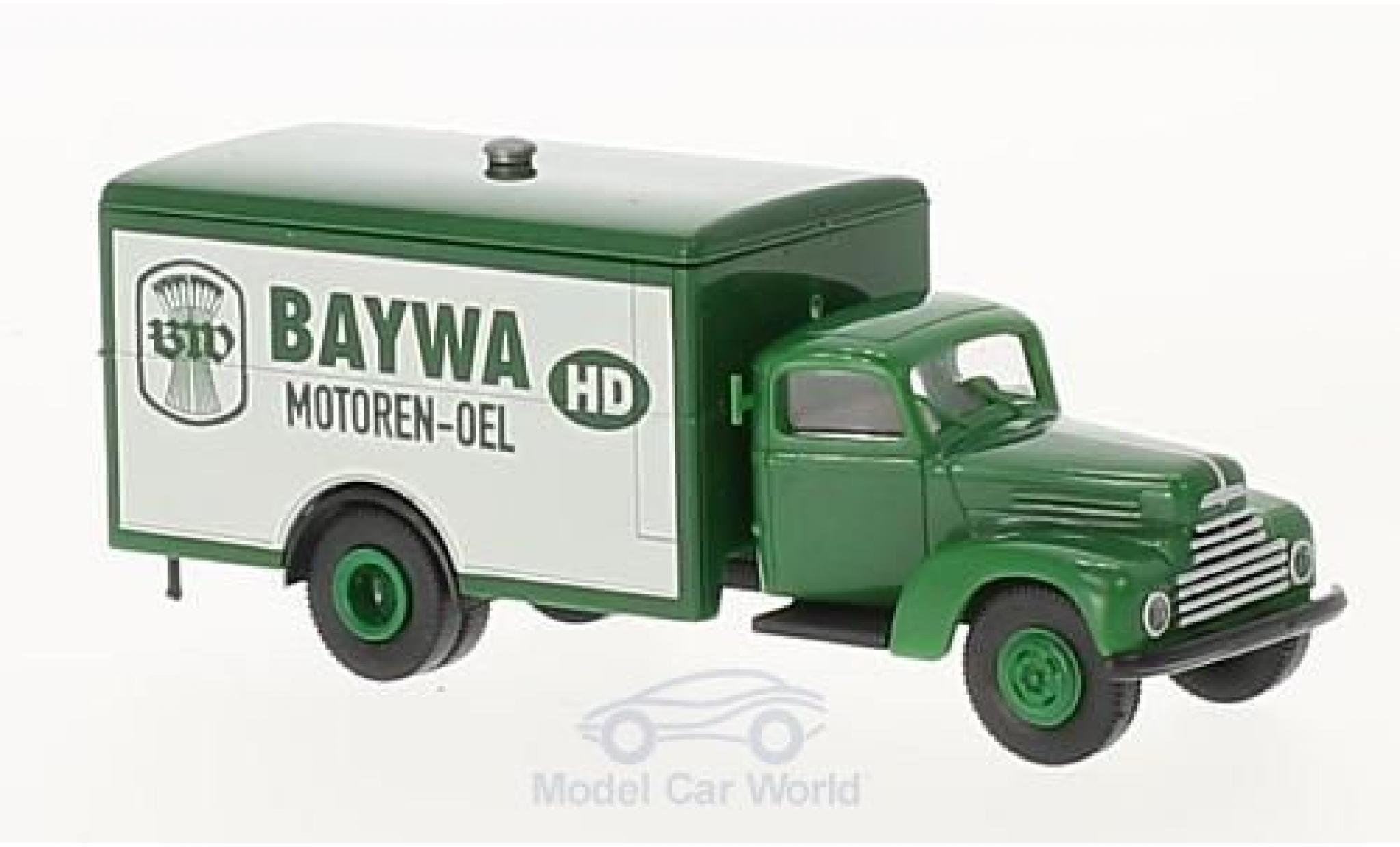 Ford FK 1/87 Brekina 3500 Koffer BayWa Motoren Oel modelauto