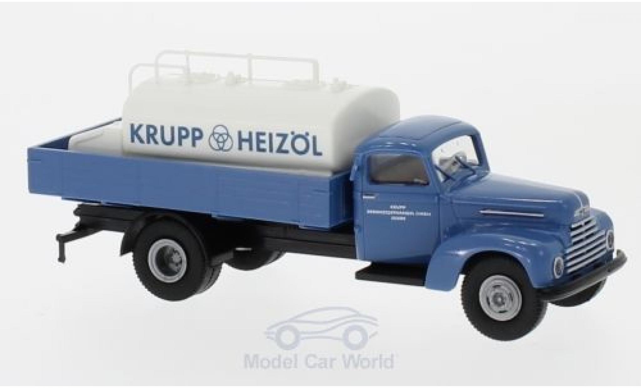 Ford FK 1/87 Brekina 3500 Krupp Heiz&ouml;l mit Aufsatz-Tank modelauto