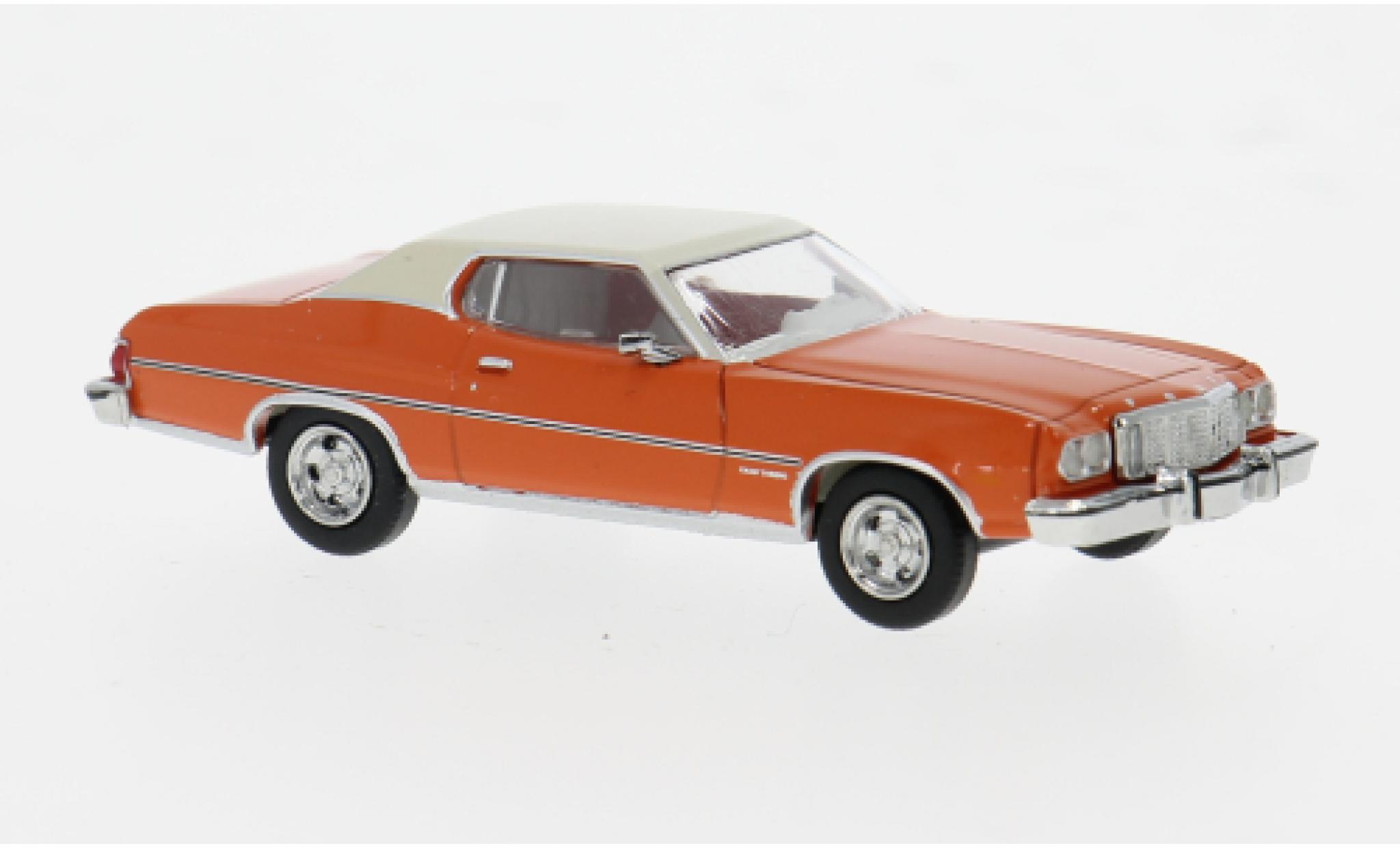 Ford Gran Torino 1/87 Brekina oranje/beige 1976 1:87 modelauto