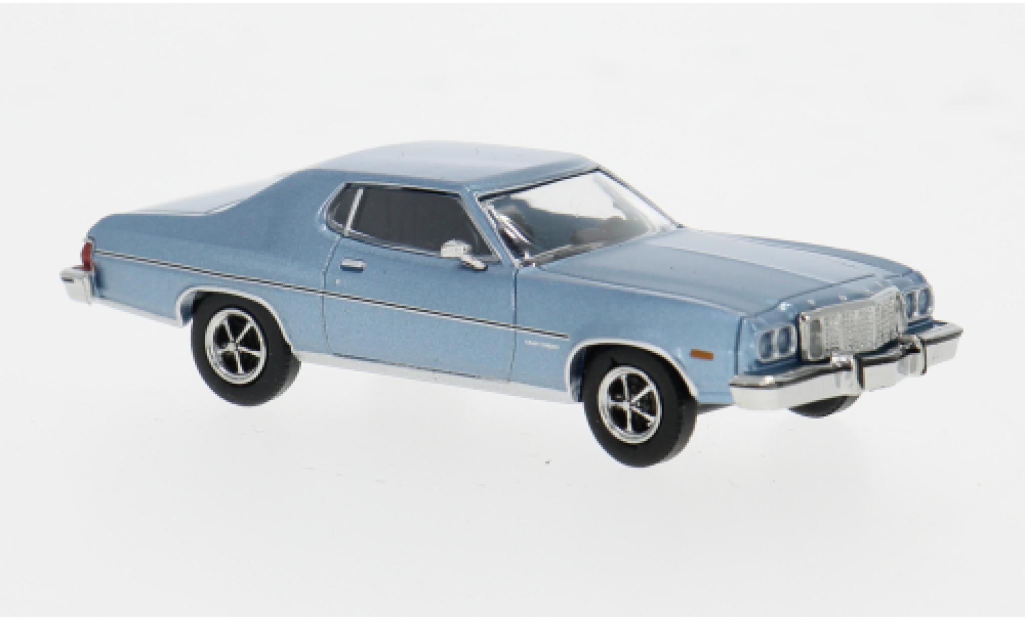 Ford Gran Torino 1/87 Brekina metallic blauw 1976 1:87 modelauto