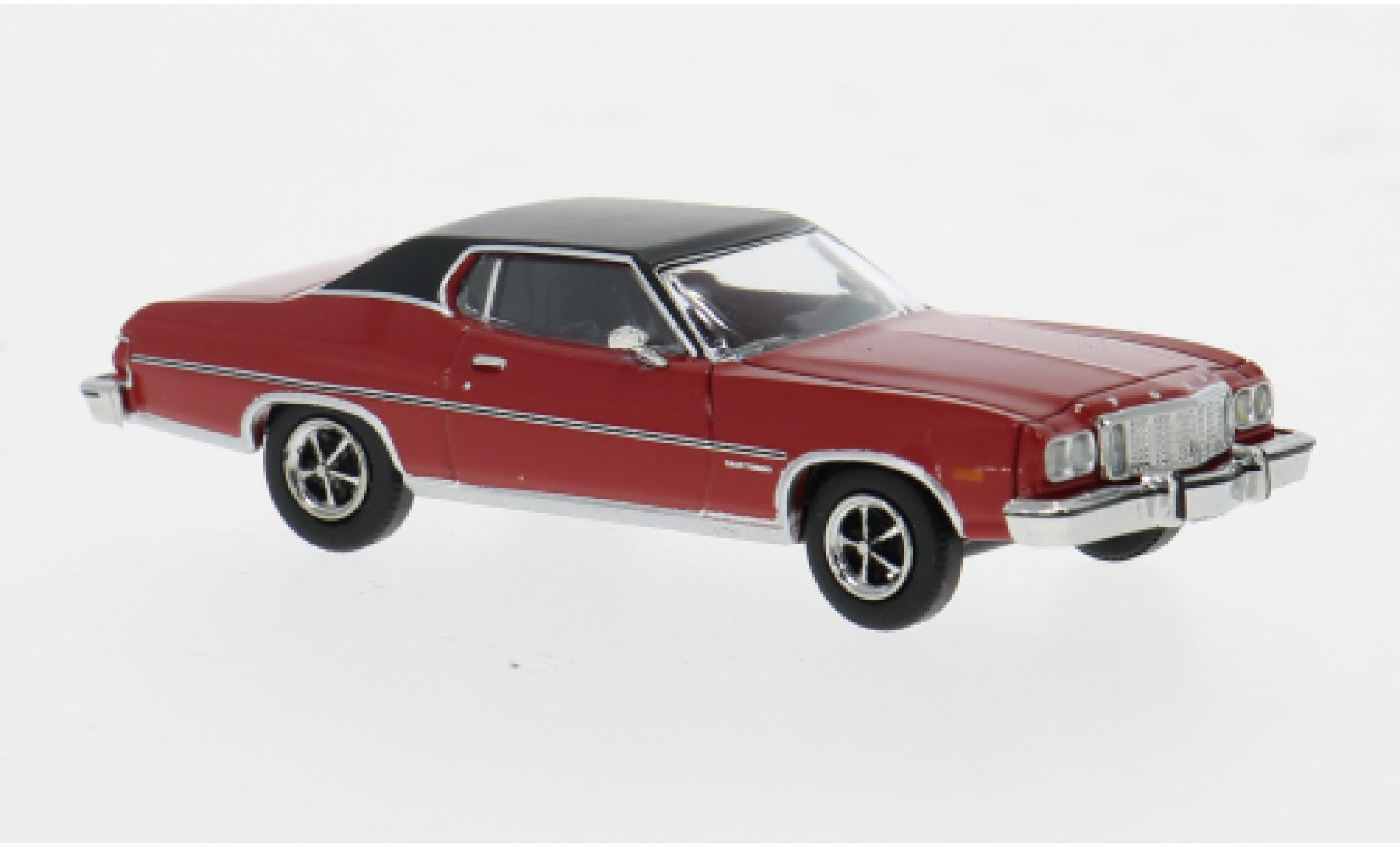Ford Gran Torino 1/87 Brekina rood/zwart 1976 1:87 modelauto