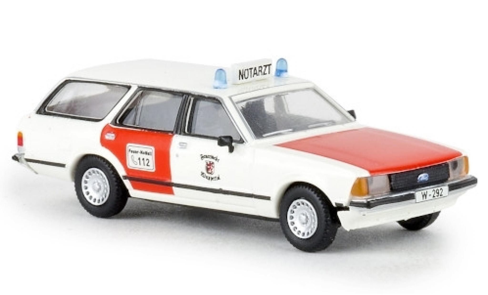 Ford Granada 1/87 Brekina II Turnier Brandweer Wuppertal 1977 modelauto