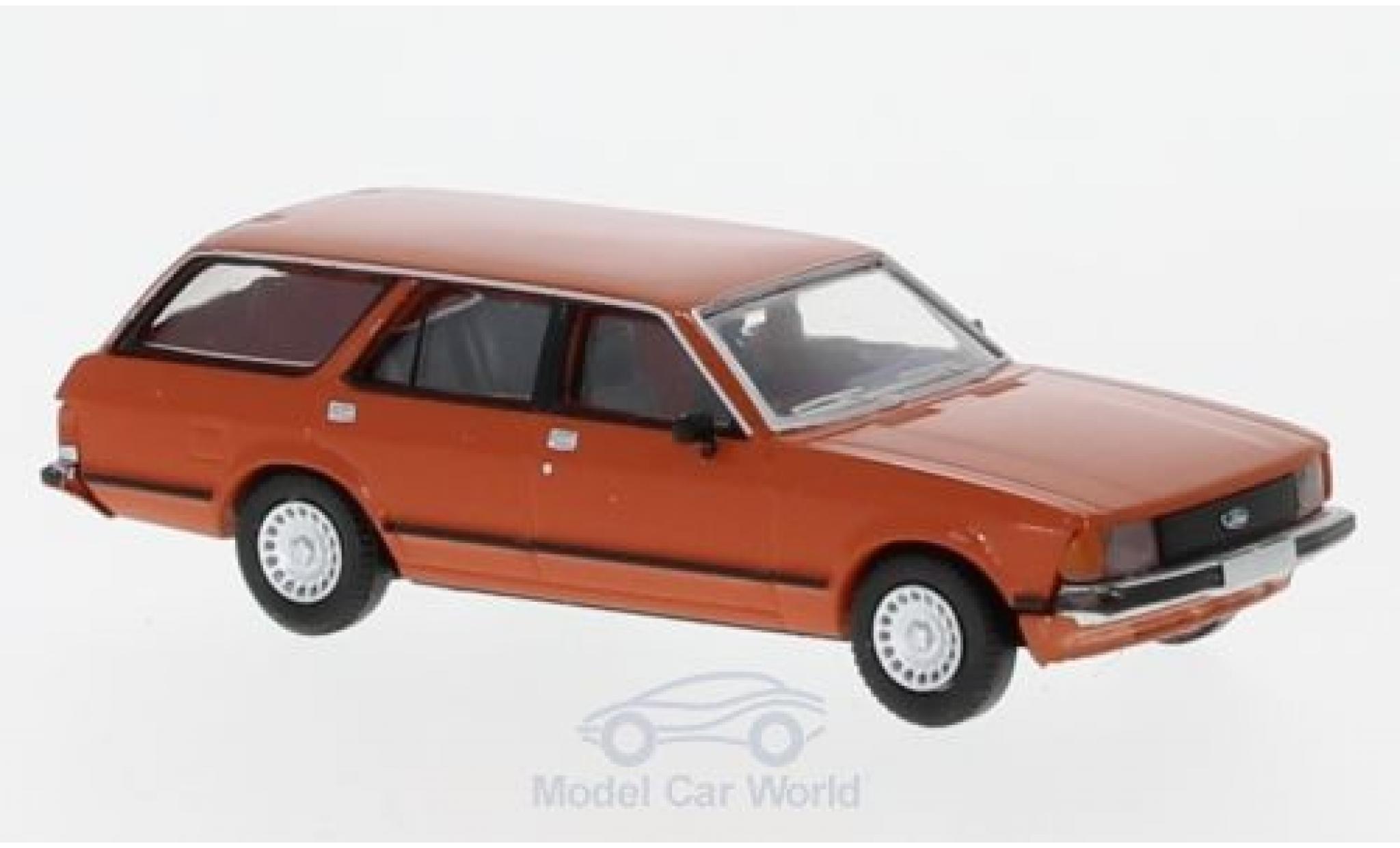 Ford Granada 1/87 Brekina MKII Turnier oranje 1978 modelauto