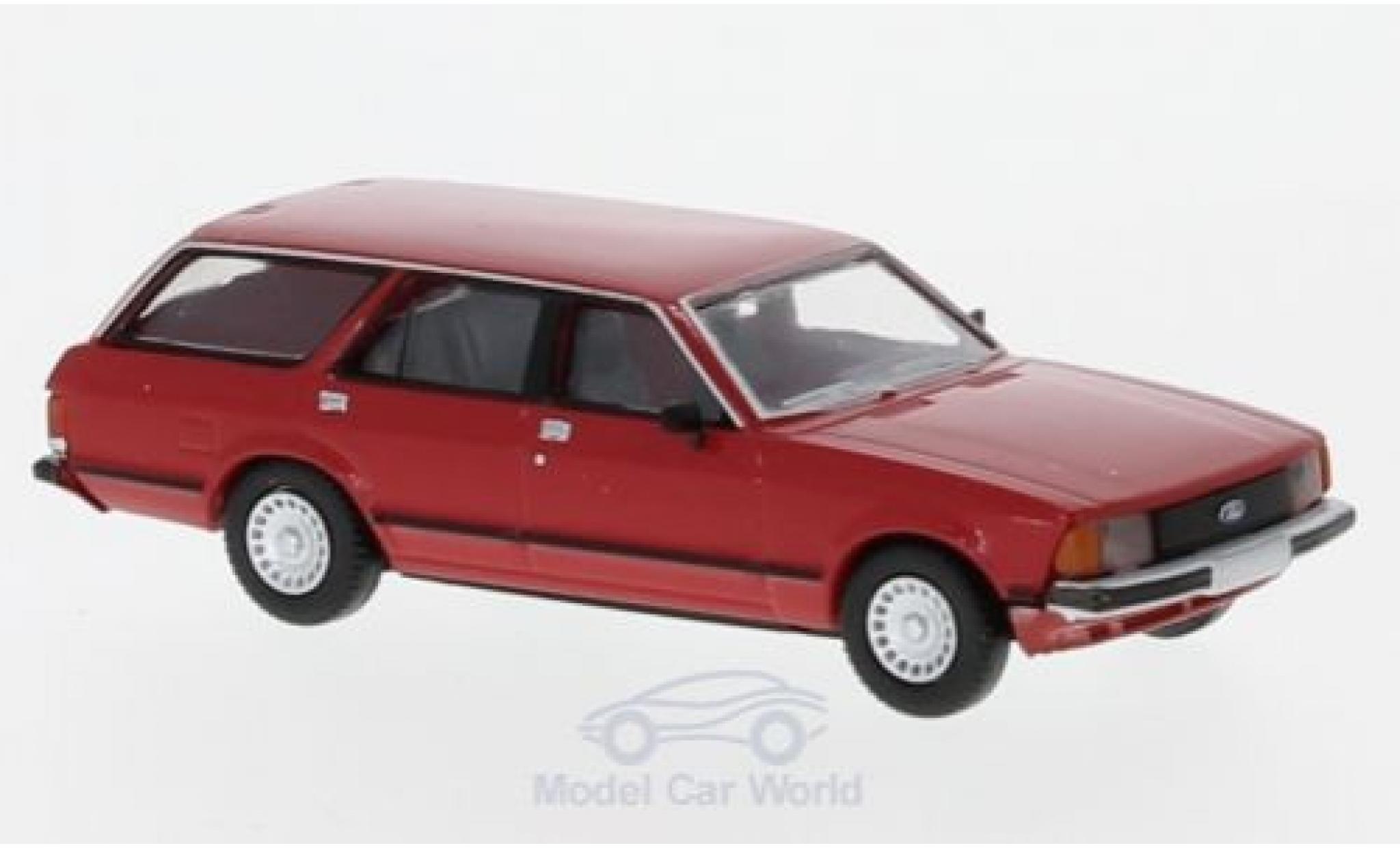 Ford Granada 1/87 Brekina MKII Turnier rood 1978 modelauto