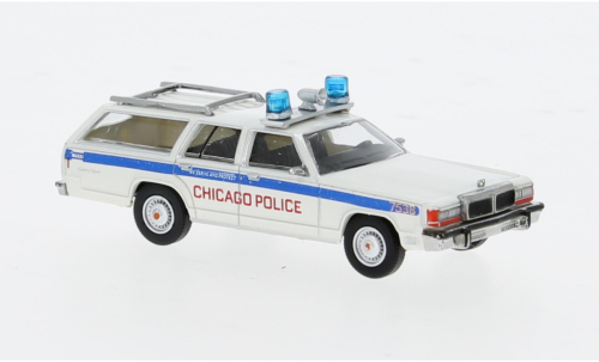 Ford LTD 1/87 Brekina Station Wagon Chicago Politie 1979 1:87 modelauto