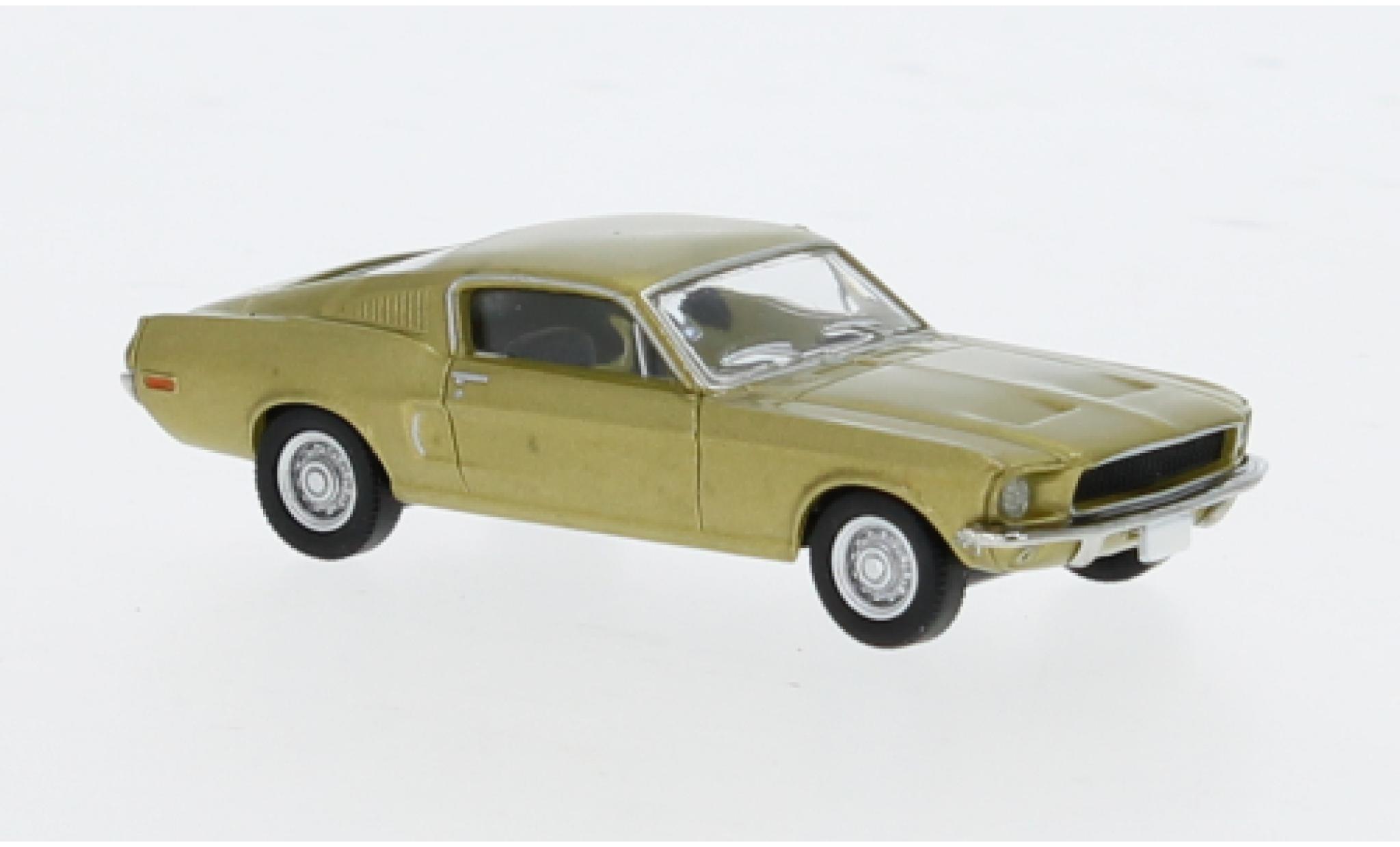 Ford Mustang 1/87 Brekina GT 350 Fastback gold 1968 1:87 modelauto