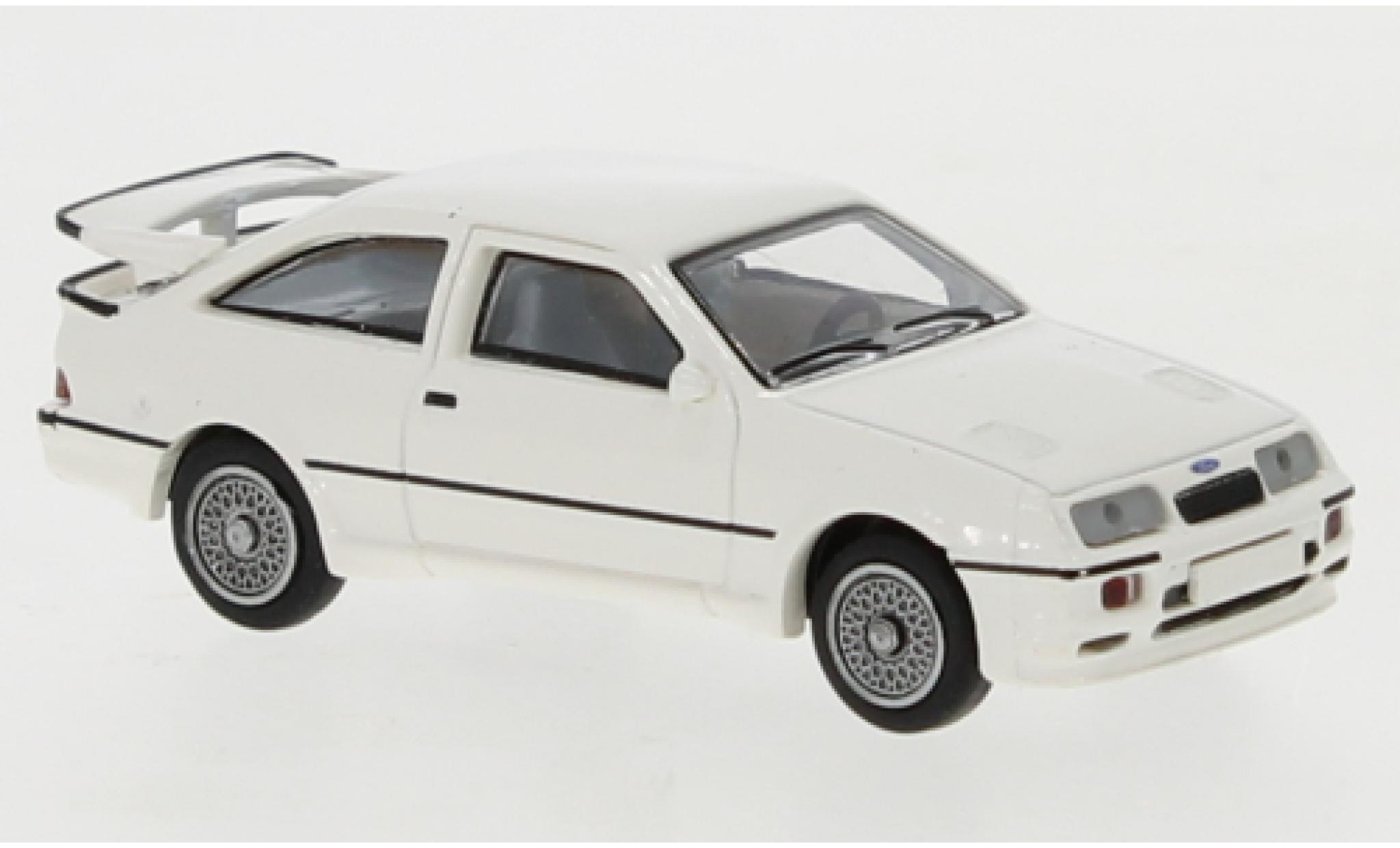 Ford Sierra 1/87 Brekina RS 500 Cosworth wit 1986 modelauto