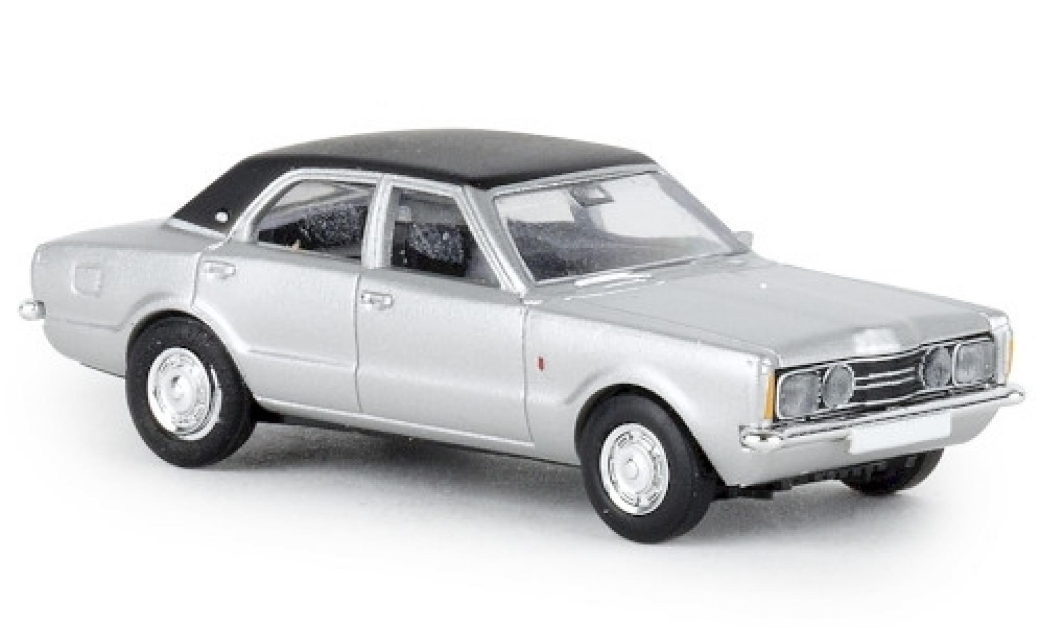 Ford Taunus 1/87 Brekina GXL grijs/zwart 1972 modelauto