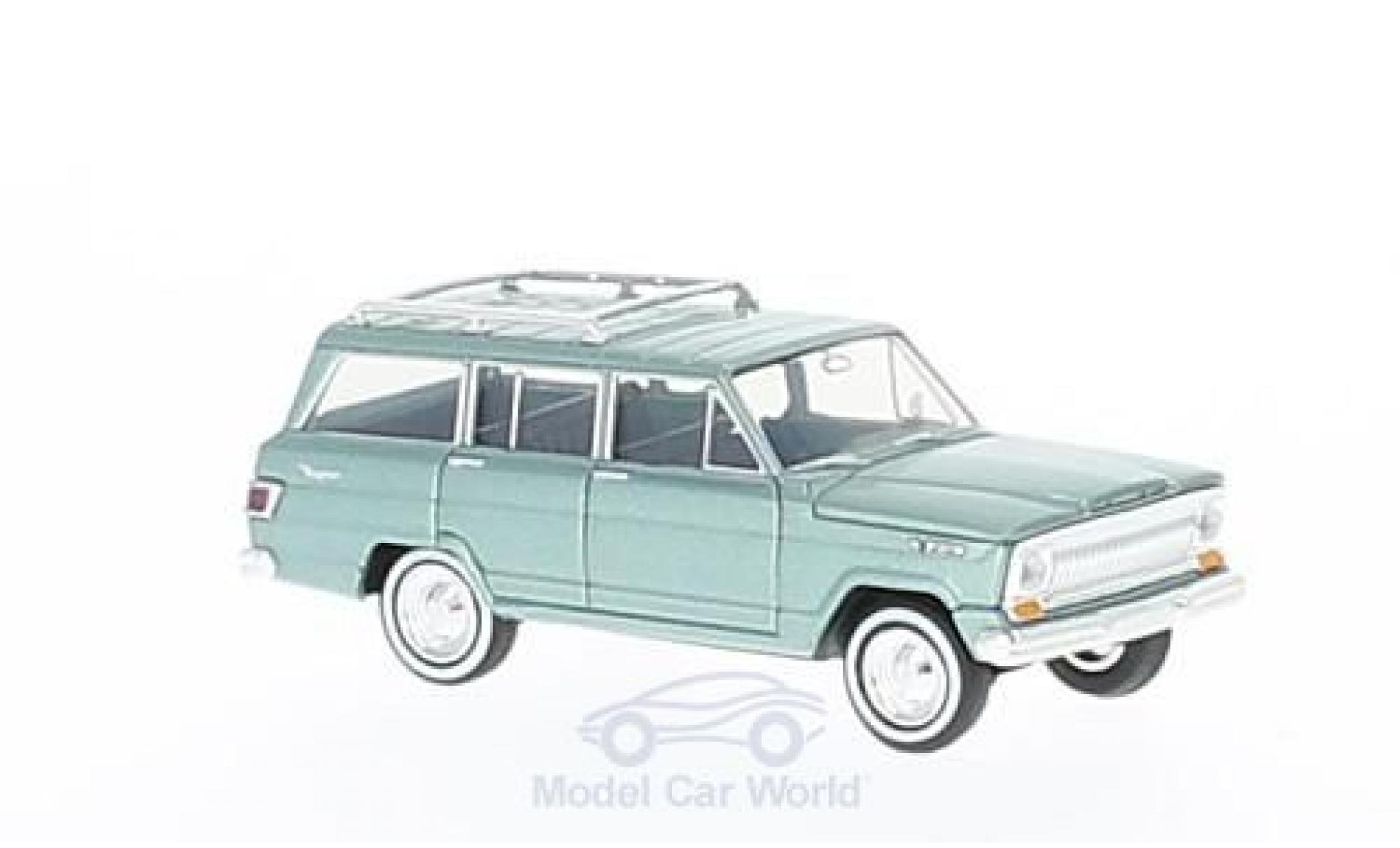 Jeep Wagoneer 1/87 Brekina metallic groen modelauto
