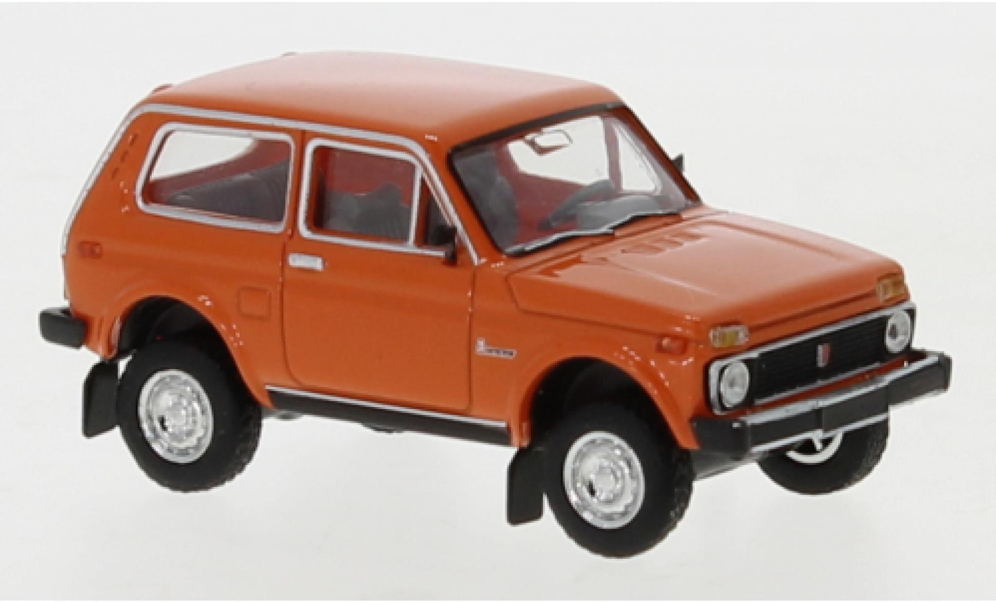 Lada Niva 1/87 Brekina oranje 1976 modelauto