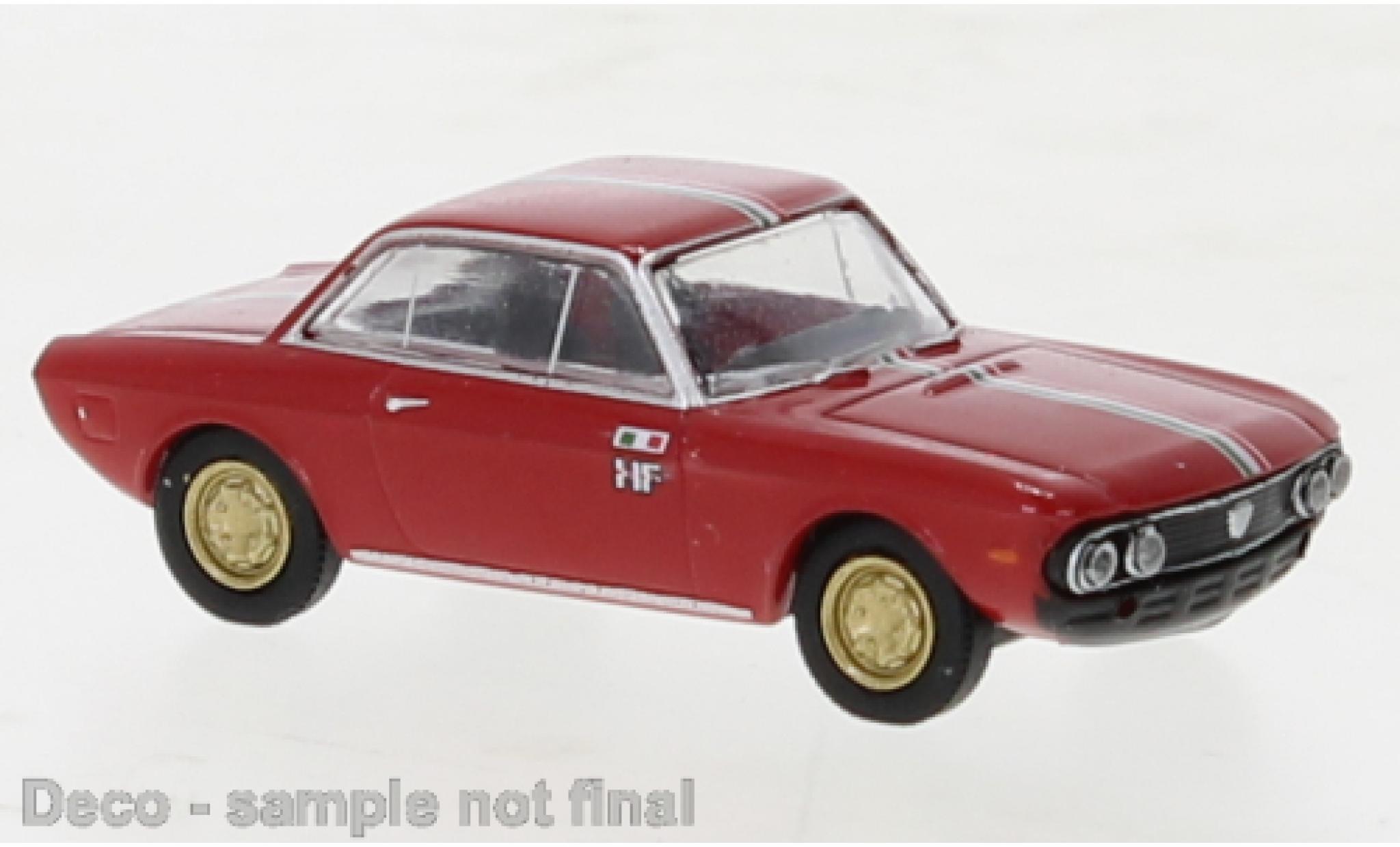 Lancia Fulvia 1/87 Brekina Coupe rood "HF" 1970 1:87 modelauto