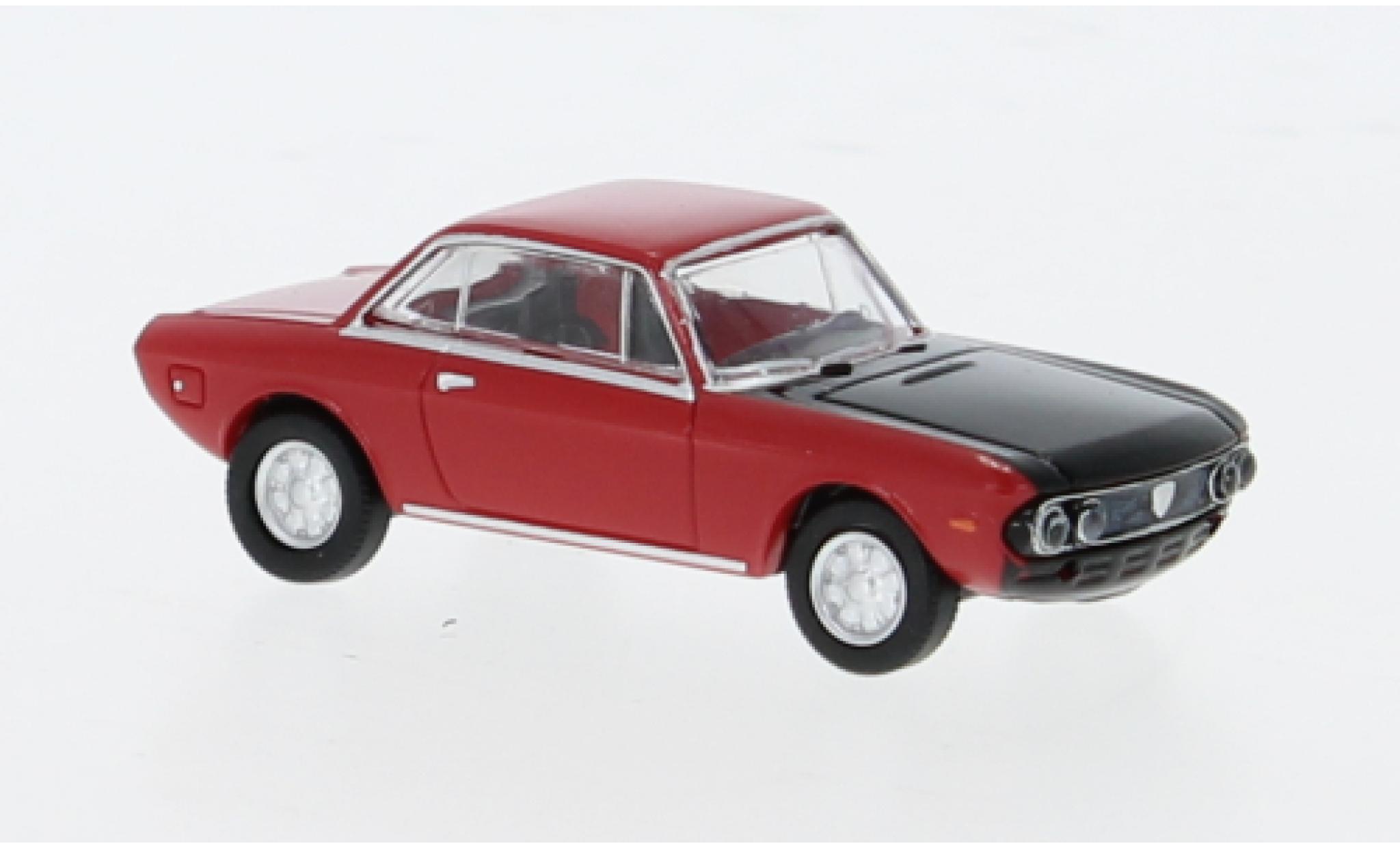 Lancia Fulvia 1/87 Brekina Coupe rood/zwart 1970 1:87 modelauto