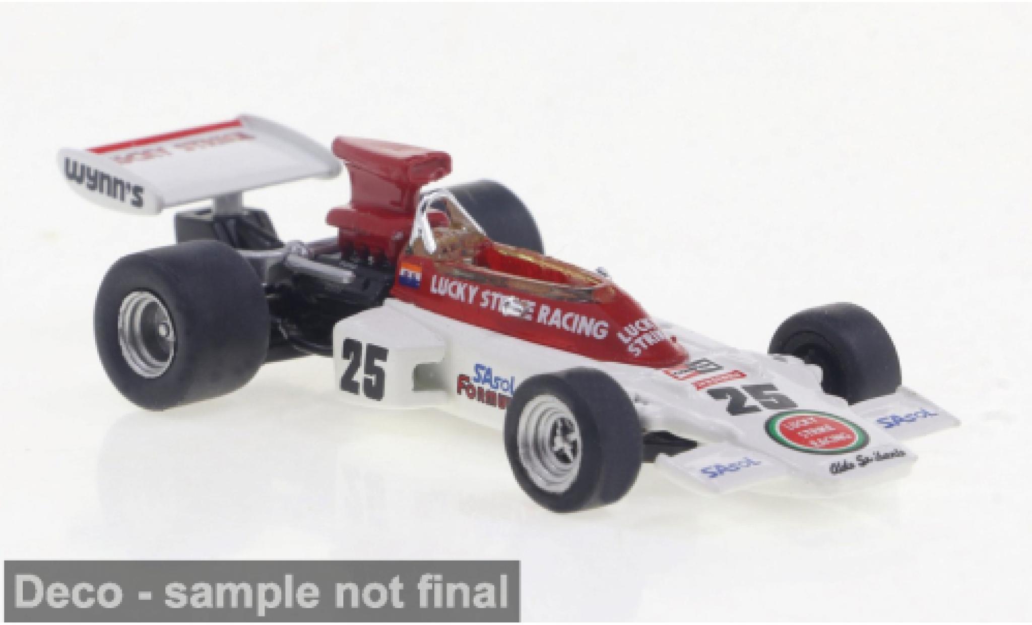 Lotus 72 1/87 Brekina D No.25 Lucky Strike Formel 1 GP S&uuml;dafrika 1973 1:87 modelauto