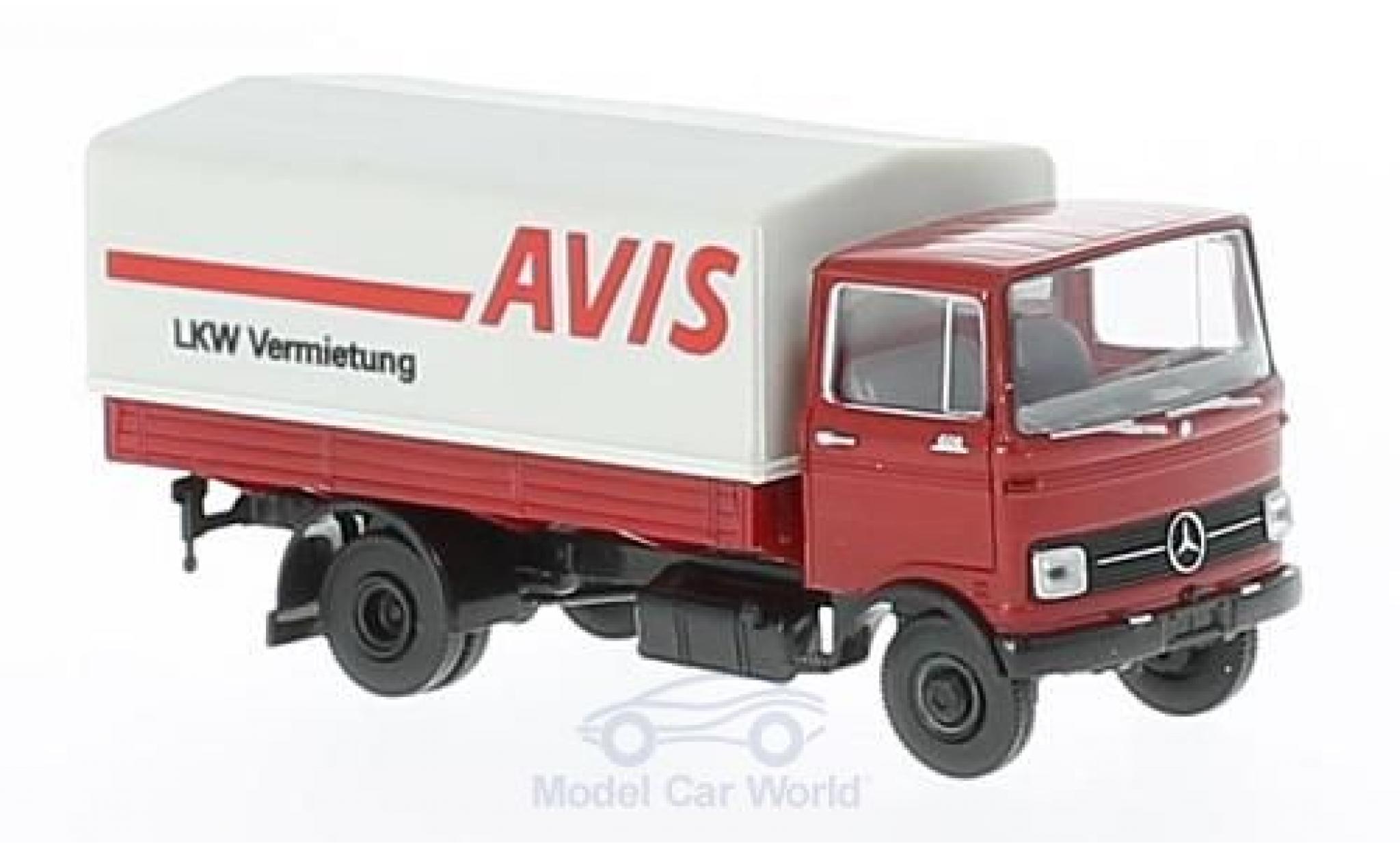 Mercedes LP 608 1/87 Brekina Avis Pritsche mit Plane modelauto
